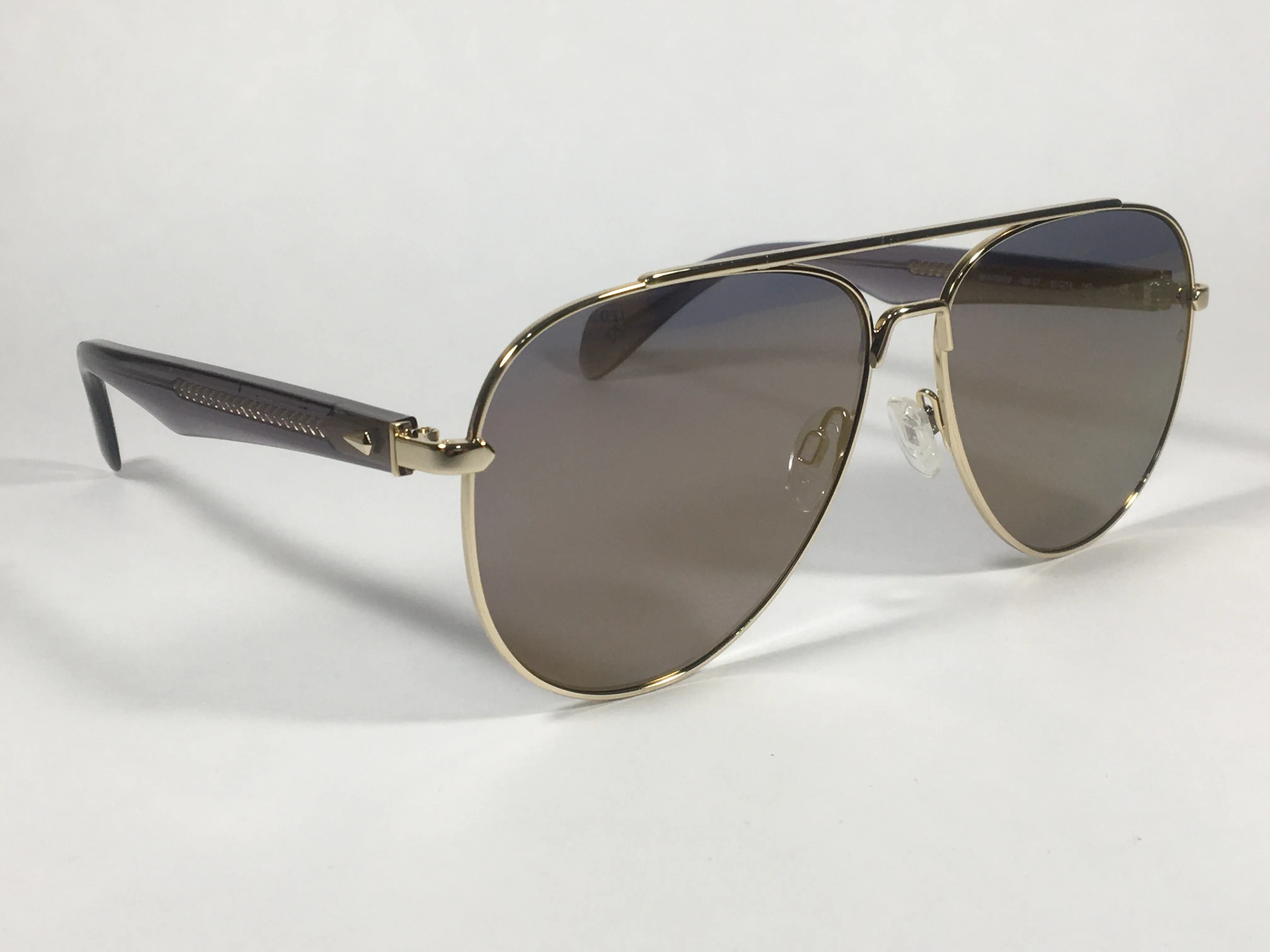 RAG & BONE Aviator Sunglasses Gold Semi Flash Mirror Lens RNB5003/S J5GCT