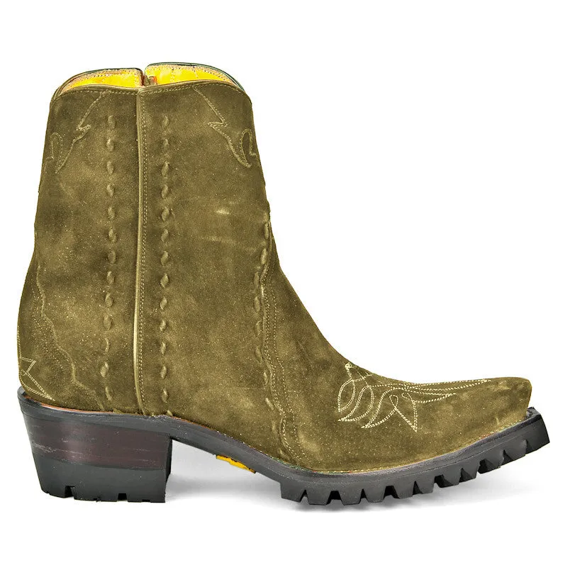 Raindance Ankle Zipper with Vibram and Stitching - Olive
