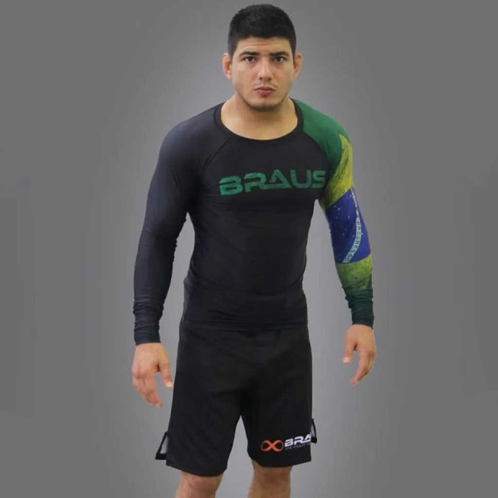 RASH GUARD  BRAZIL LONG SLEEVE BRAUS