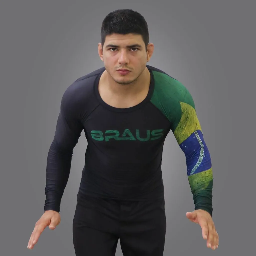 RASH GUARD  BRAZIL LONG SLEEVE BRAUS