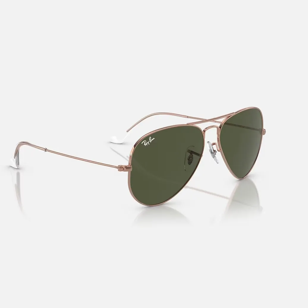 Ray Ban Aviator-rose gold/green