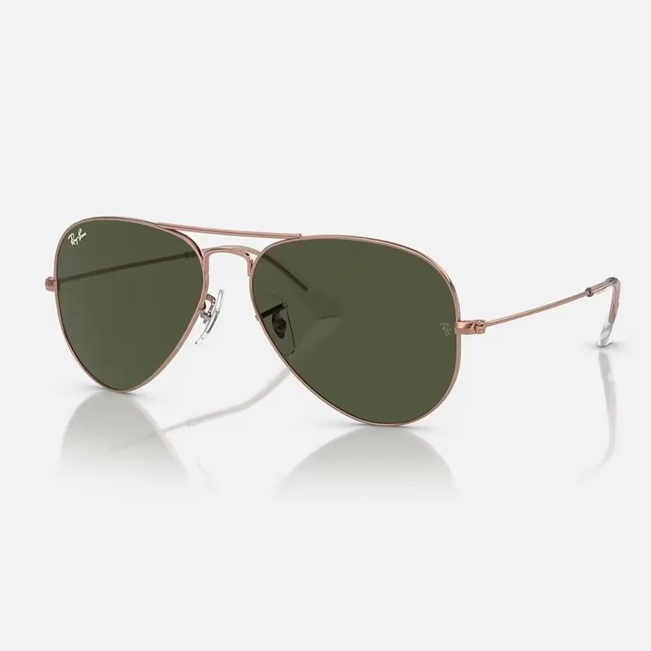 Ray Ban Aviator-rose gold/green
