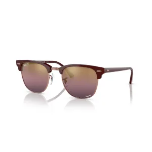 Ray Ban Clubmaster - Men's Sunglasses - Bordeaux on rose gold, polar red