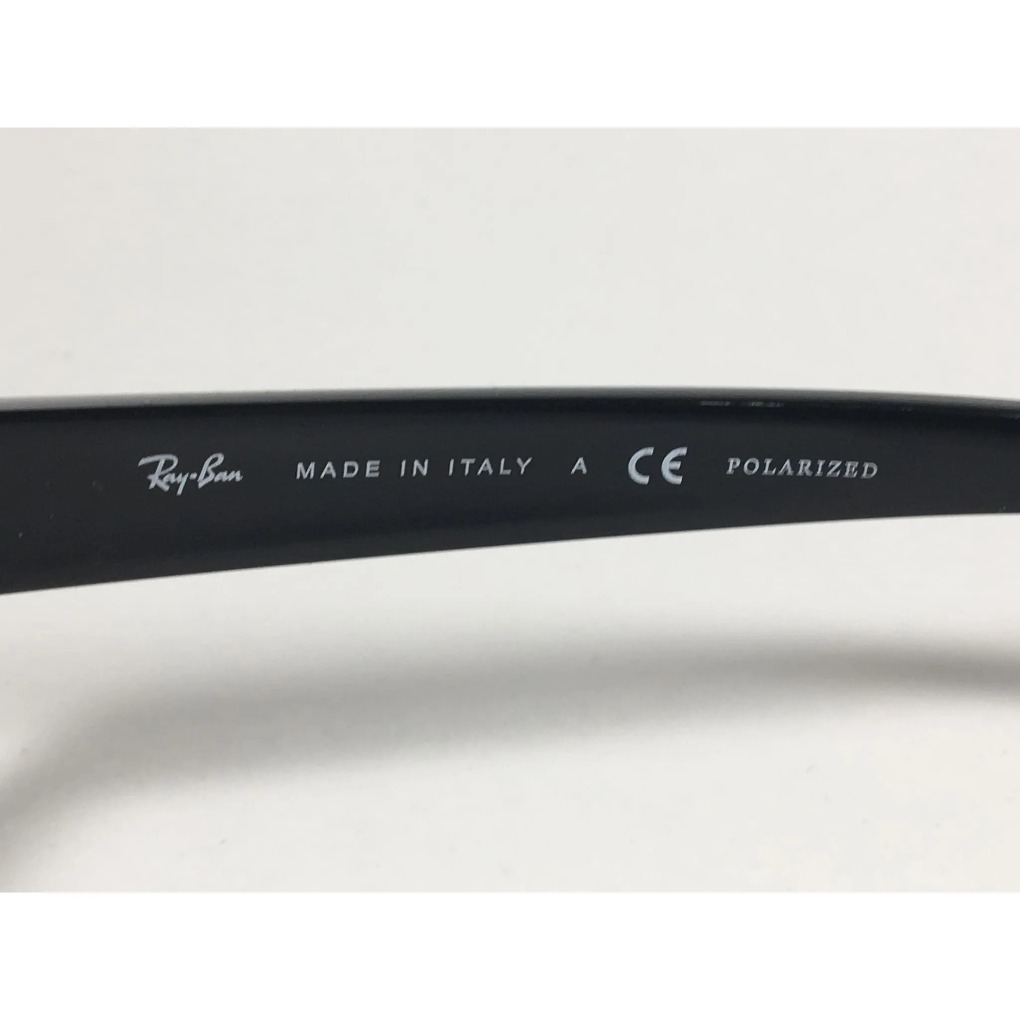 Ray-Ban Polarized Active Rectangle Sunglasses Black Gloss Nylon Frame Green Lens RB4151 601/2P