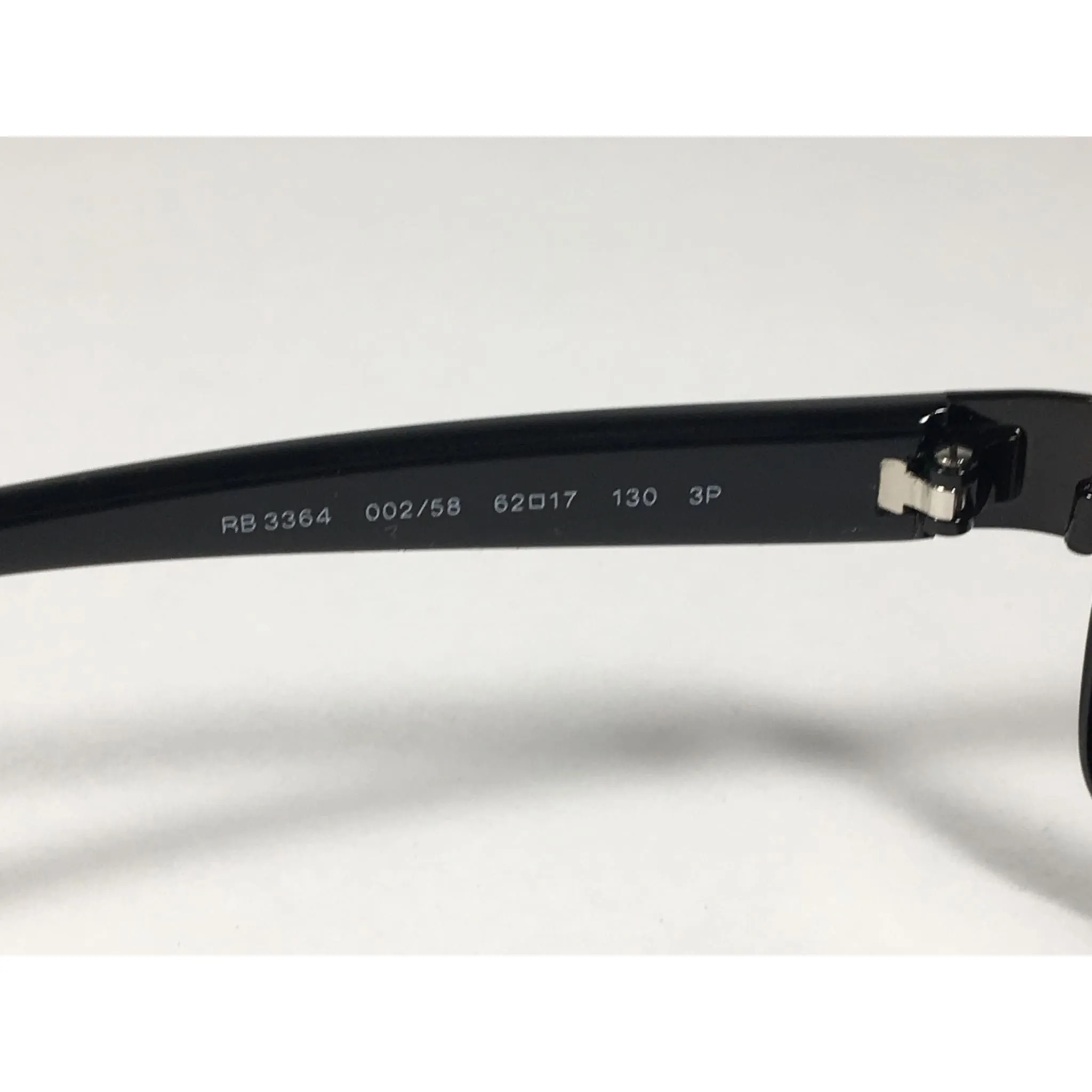 Ray-Ban Polarized Active Sunglasses RB3364 002/58 Rectangle Black Gloss Green Lens