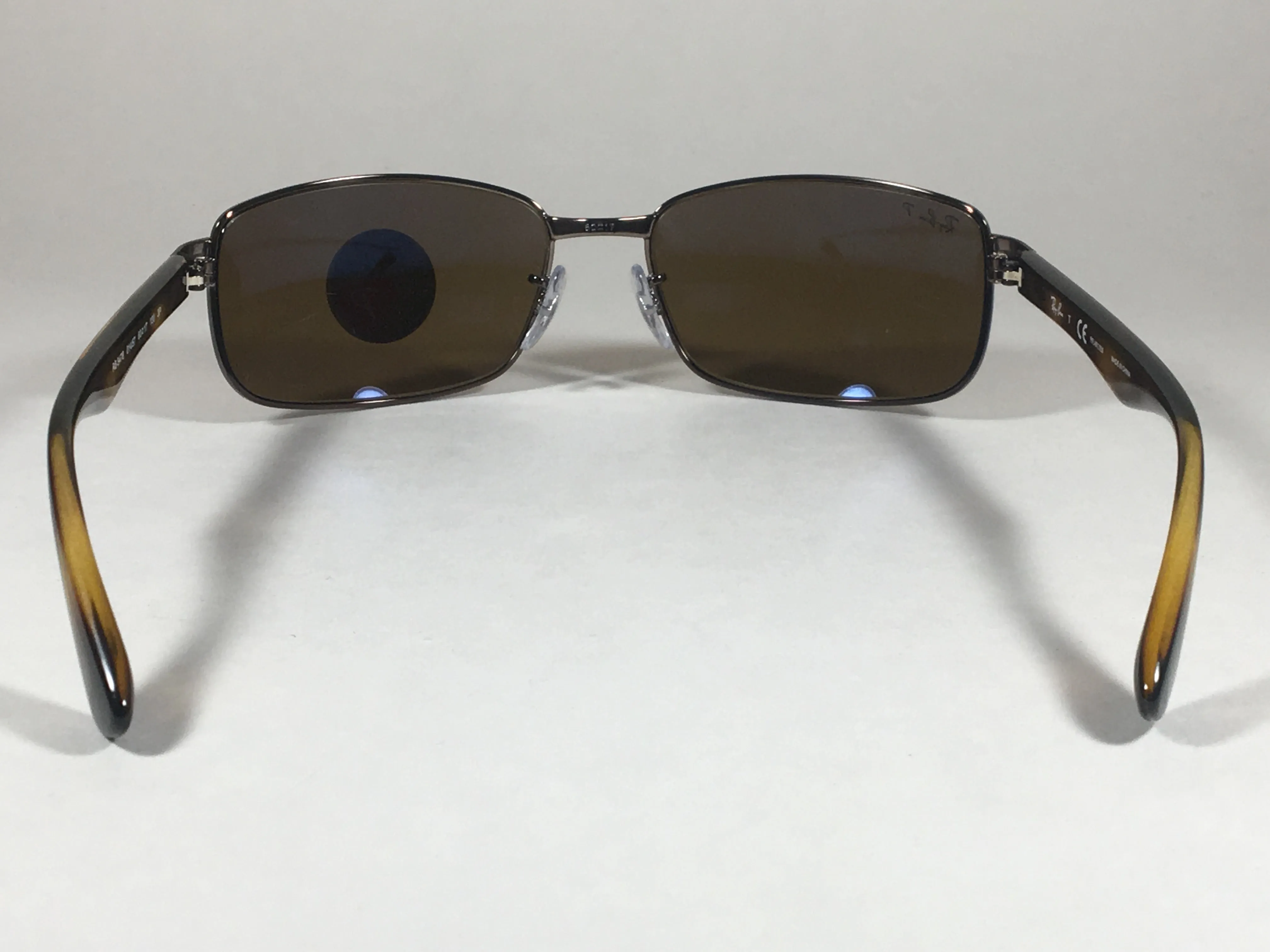 Ray-Ban Polarized Rectangle Sunglasses Brown B-15 Lens RB3478 014 57