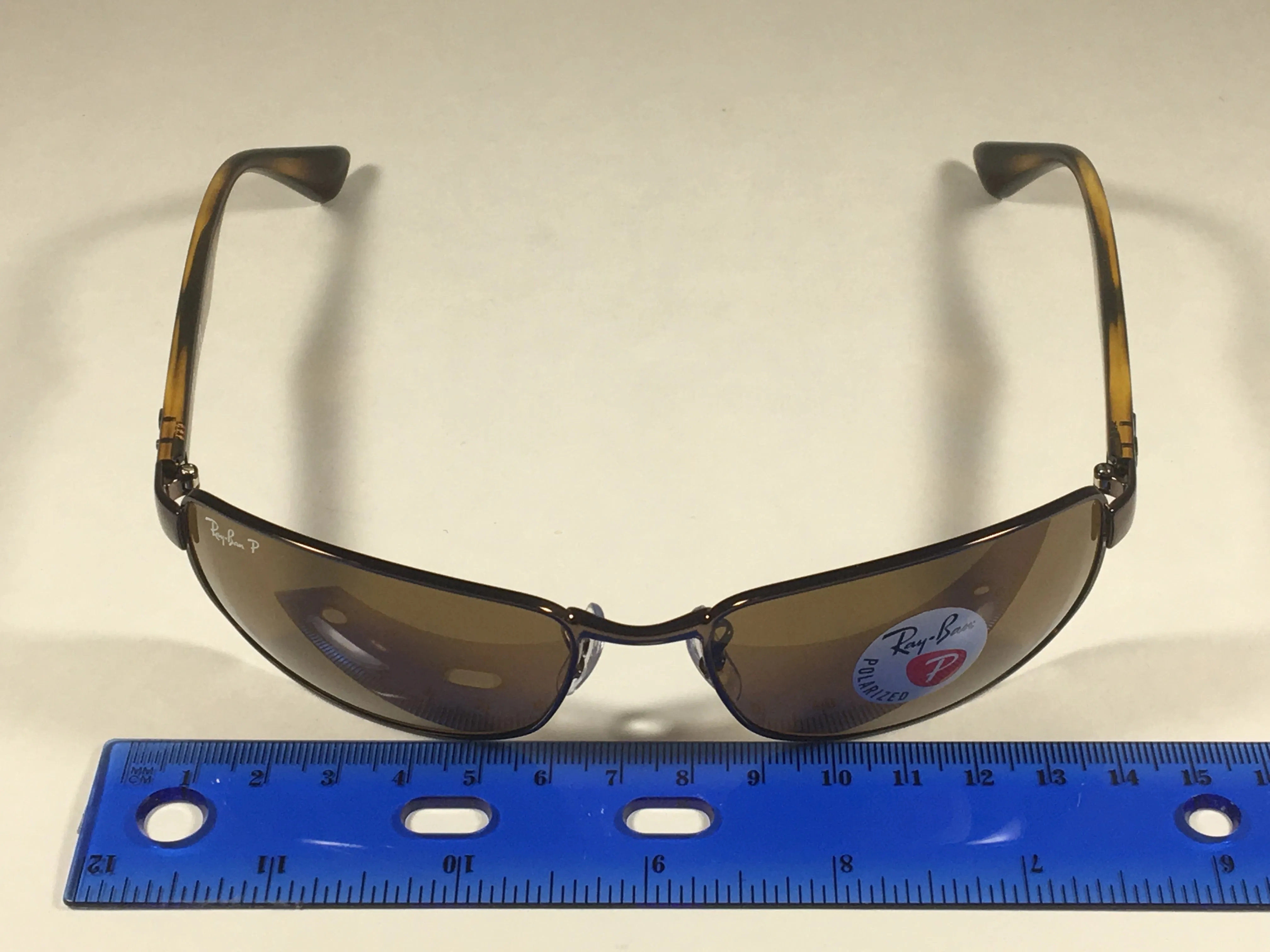 Ray-Ban Polarized Rectangle Sunglasses Brown B-15 Lens RB3478 014 57