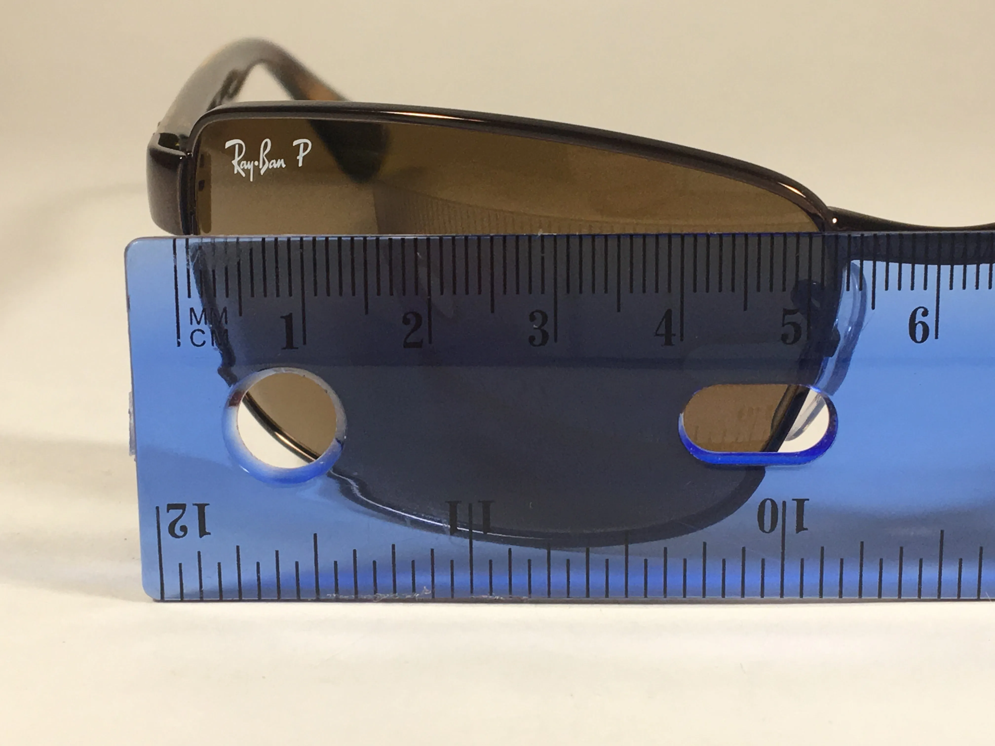 Ray-Ban Polarized Rectangle Sunglasses Brown B-15 Lens RB3478 014 57