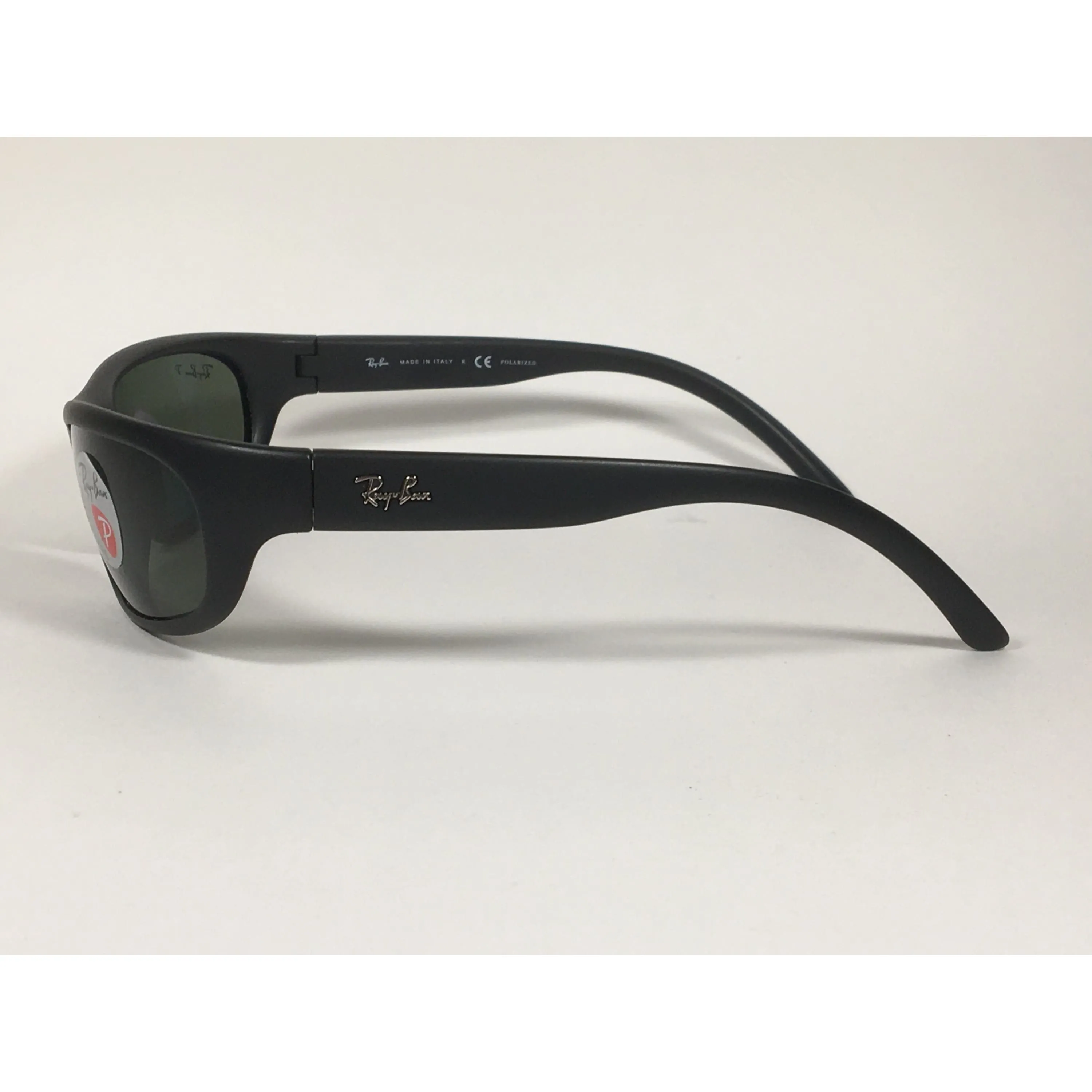 Ray-Ban Predator Polarized Sunglasses Matte Black Green Lens RB4033 601-S/48