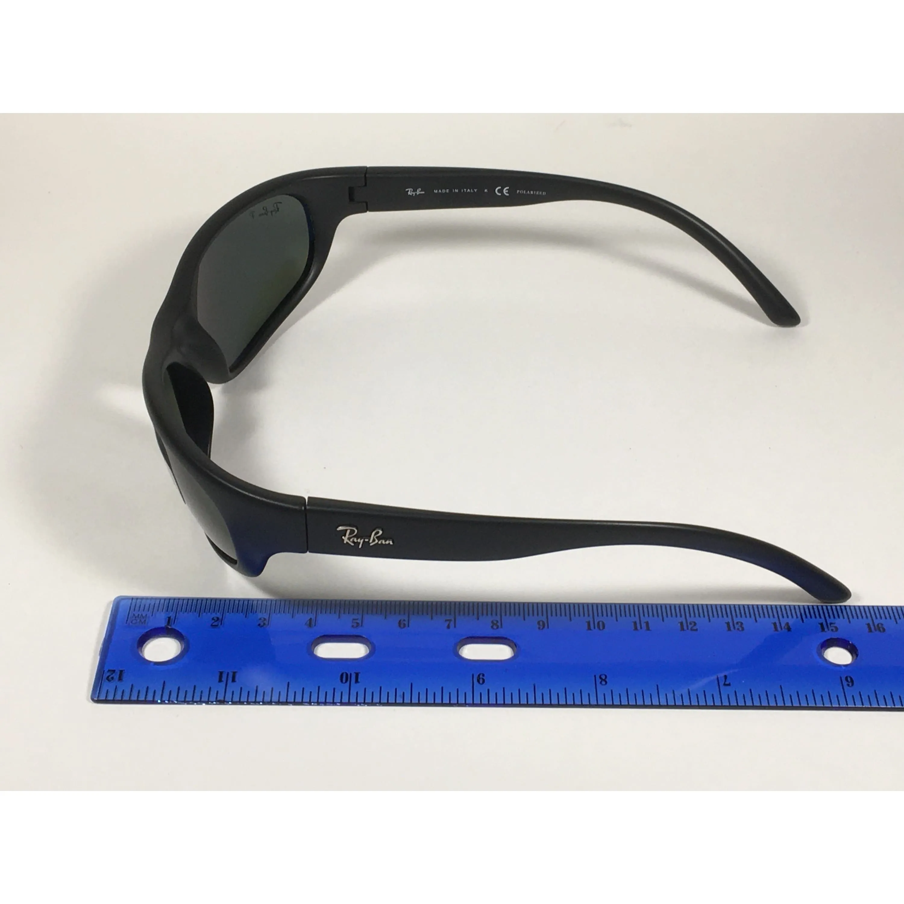 Ray-Ban Predator Polarized Sunglasses Matte Black Green Lens RB4033 601-S/48