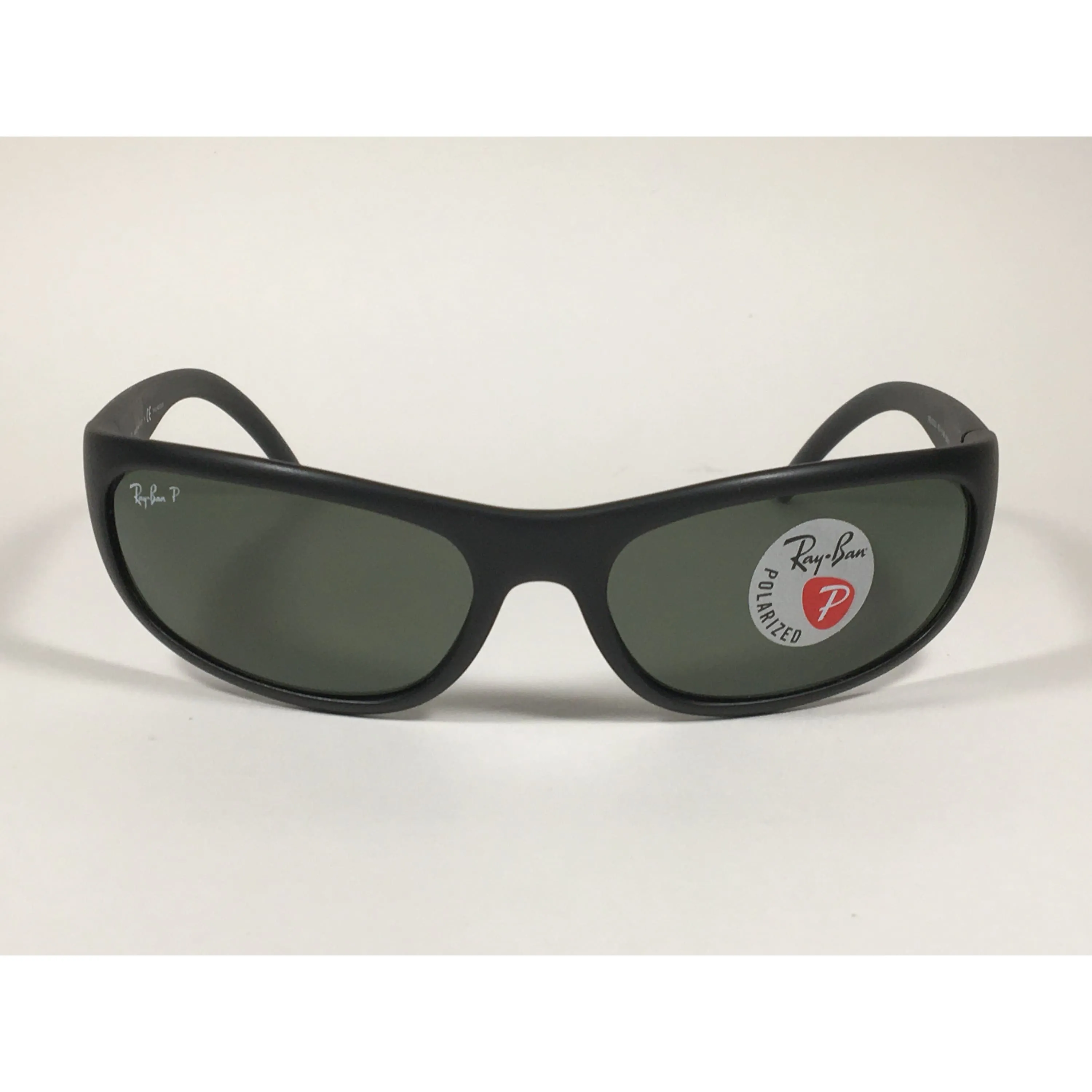 Ray-Ban Predator Polarized Sunglasses Matte Black Green Lens RB4033 601-S/48