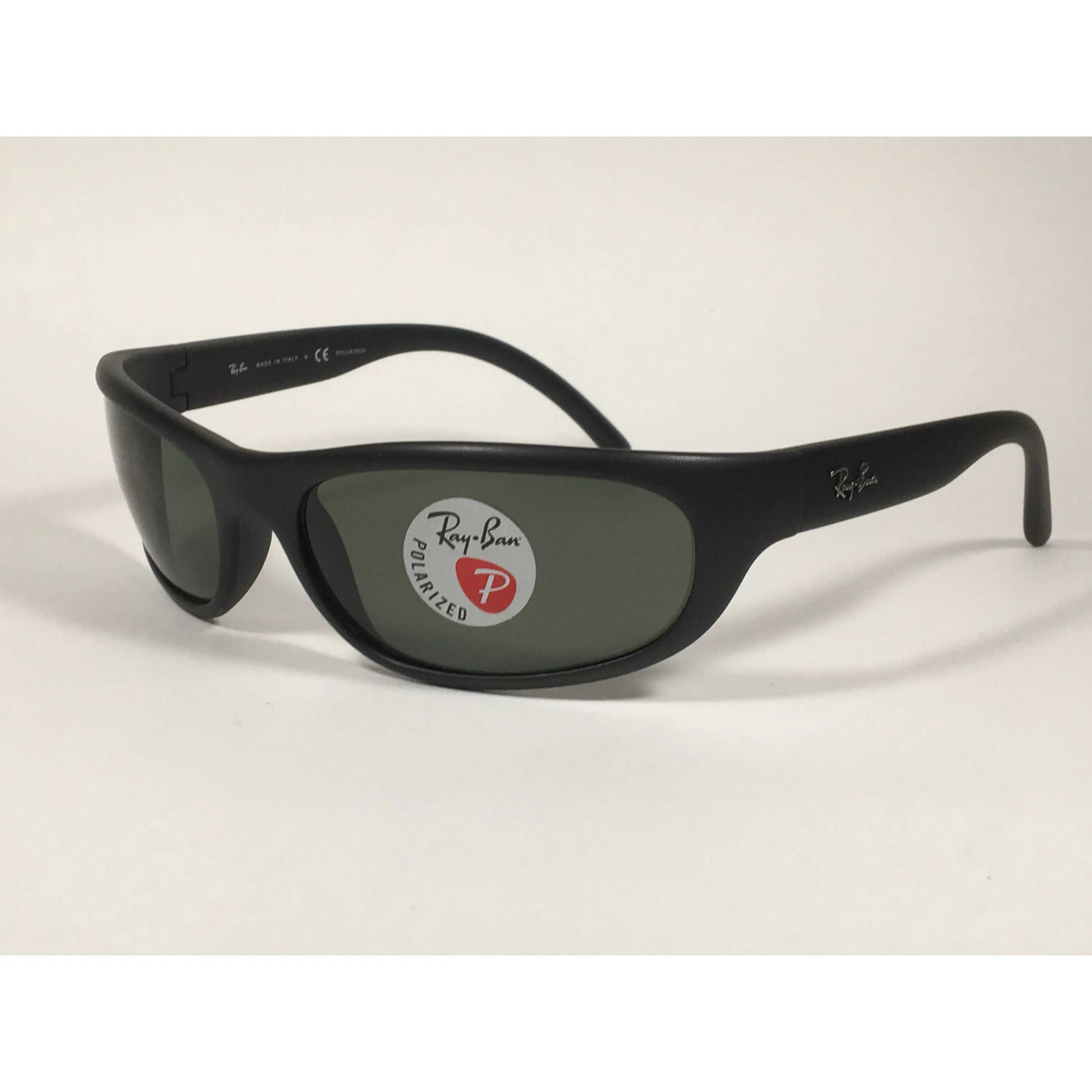 Ray-Ban Predator Polarized Sunglasses Matte Black Green Lens RB4033 601-S/48
