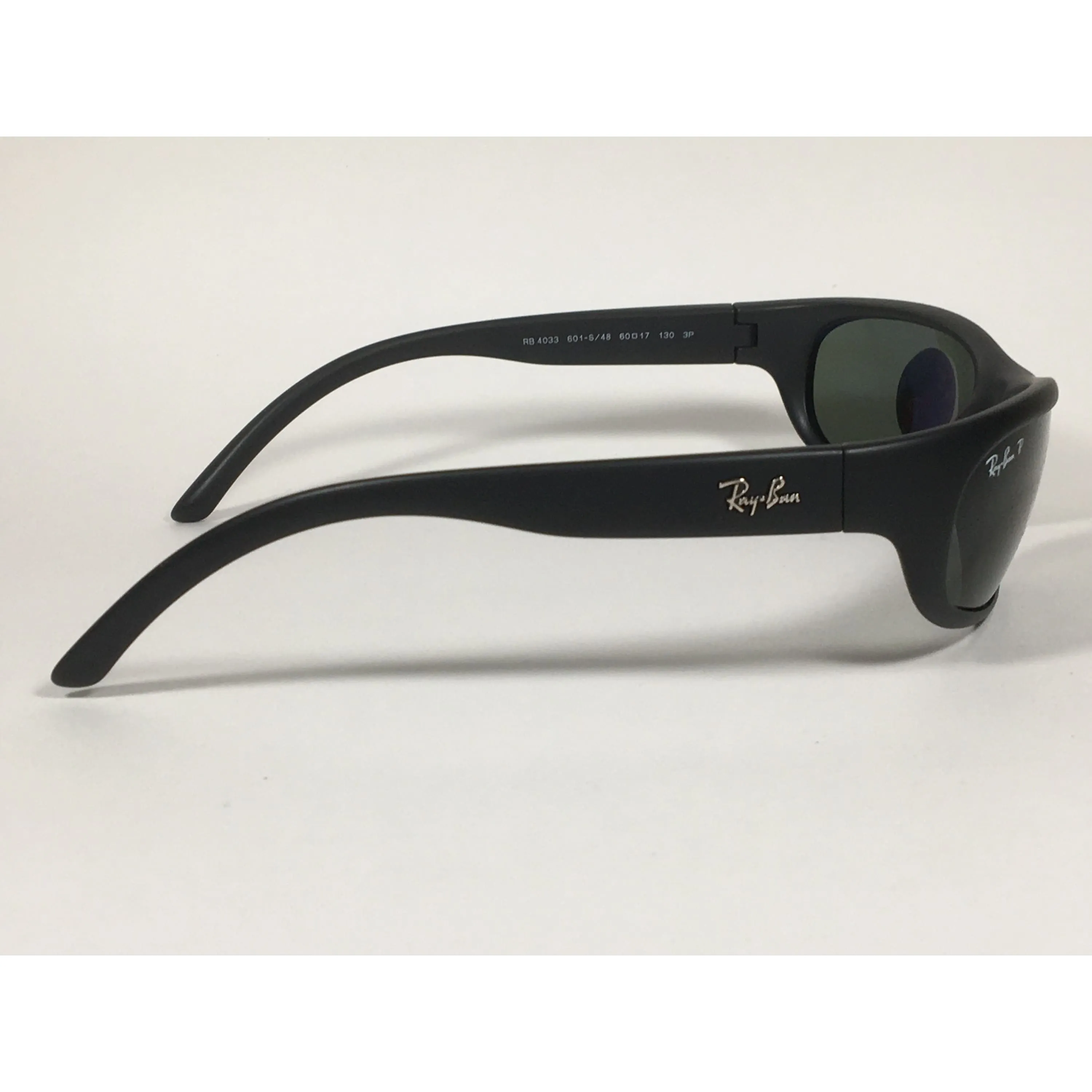 Ray-Ban Predator Polarized Sunglasses Matte Black Green Lens RB4033 601-S/48