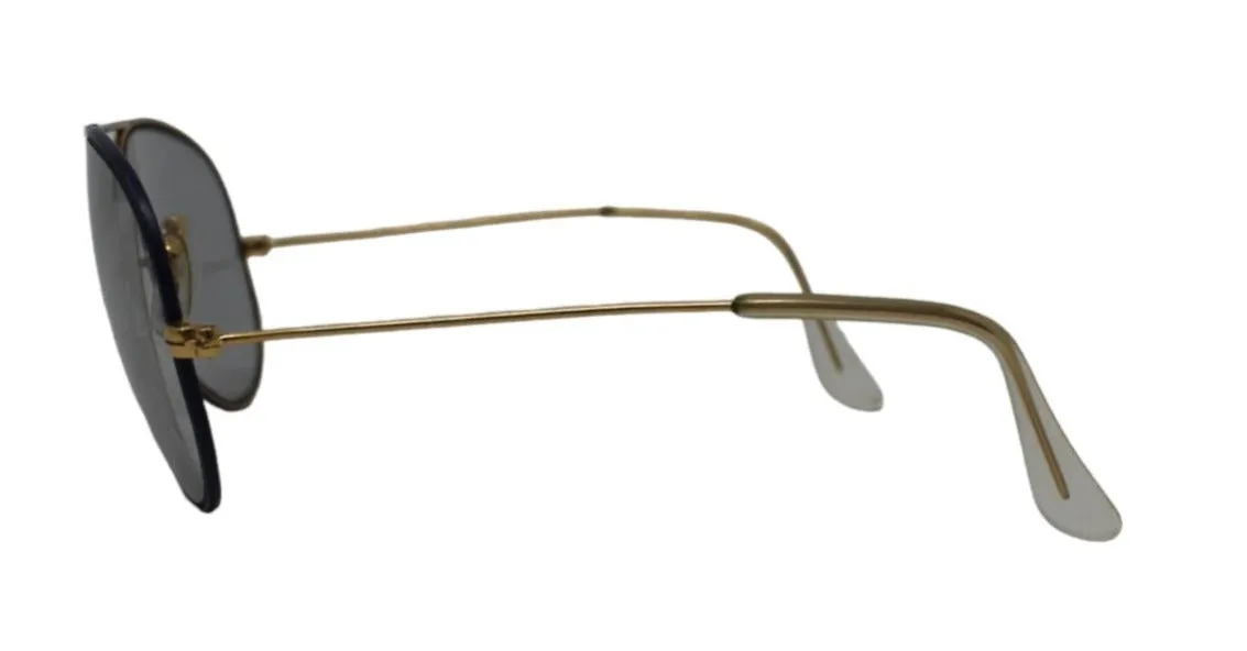 Ray-Ban "Fantasee" Photochromic Aviator Sunglasses, Indigo Frame with Gold Hardware, c. 80's