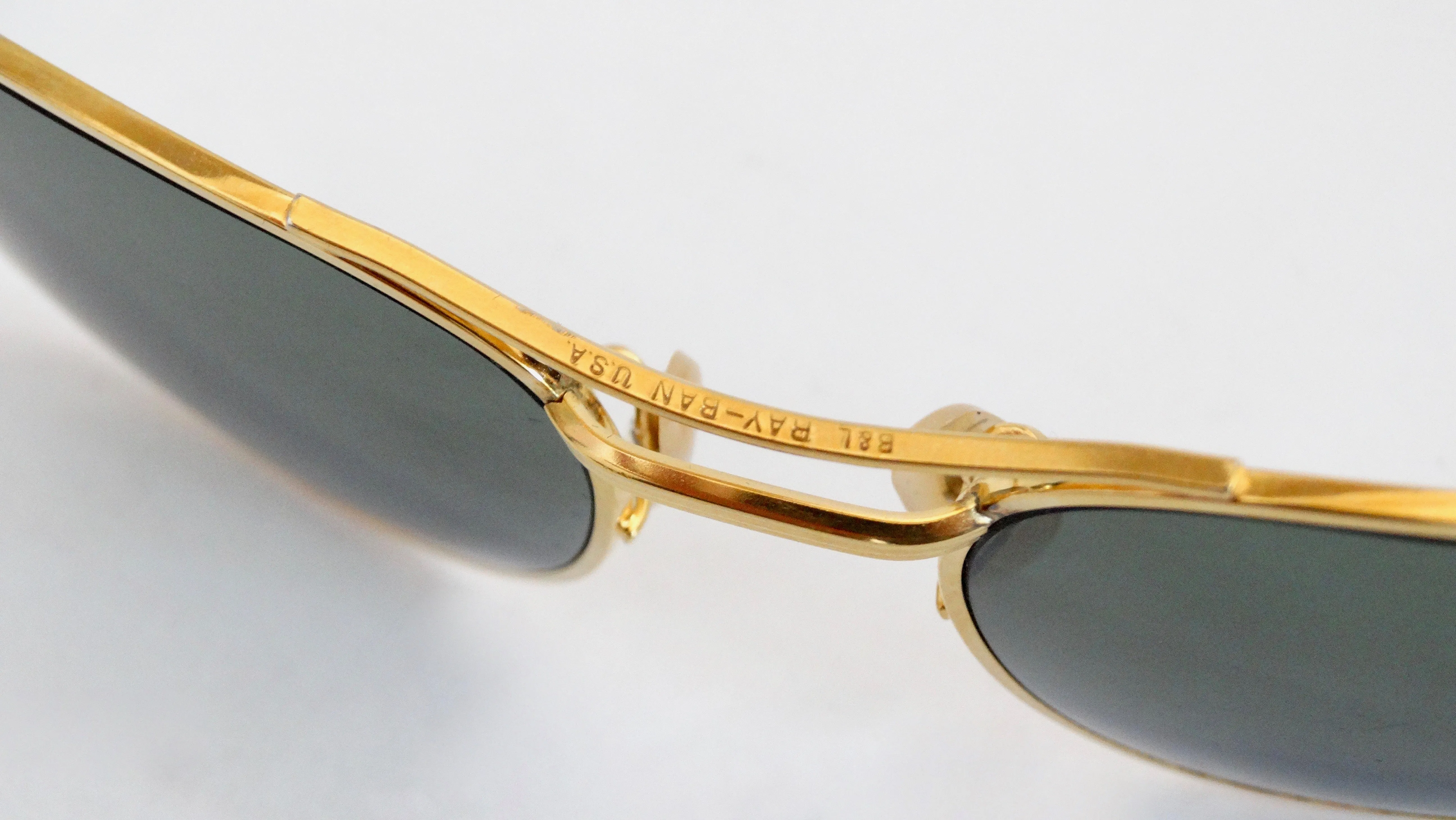 Ray Ban Signet Gold Frame Sunglasses