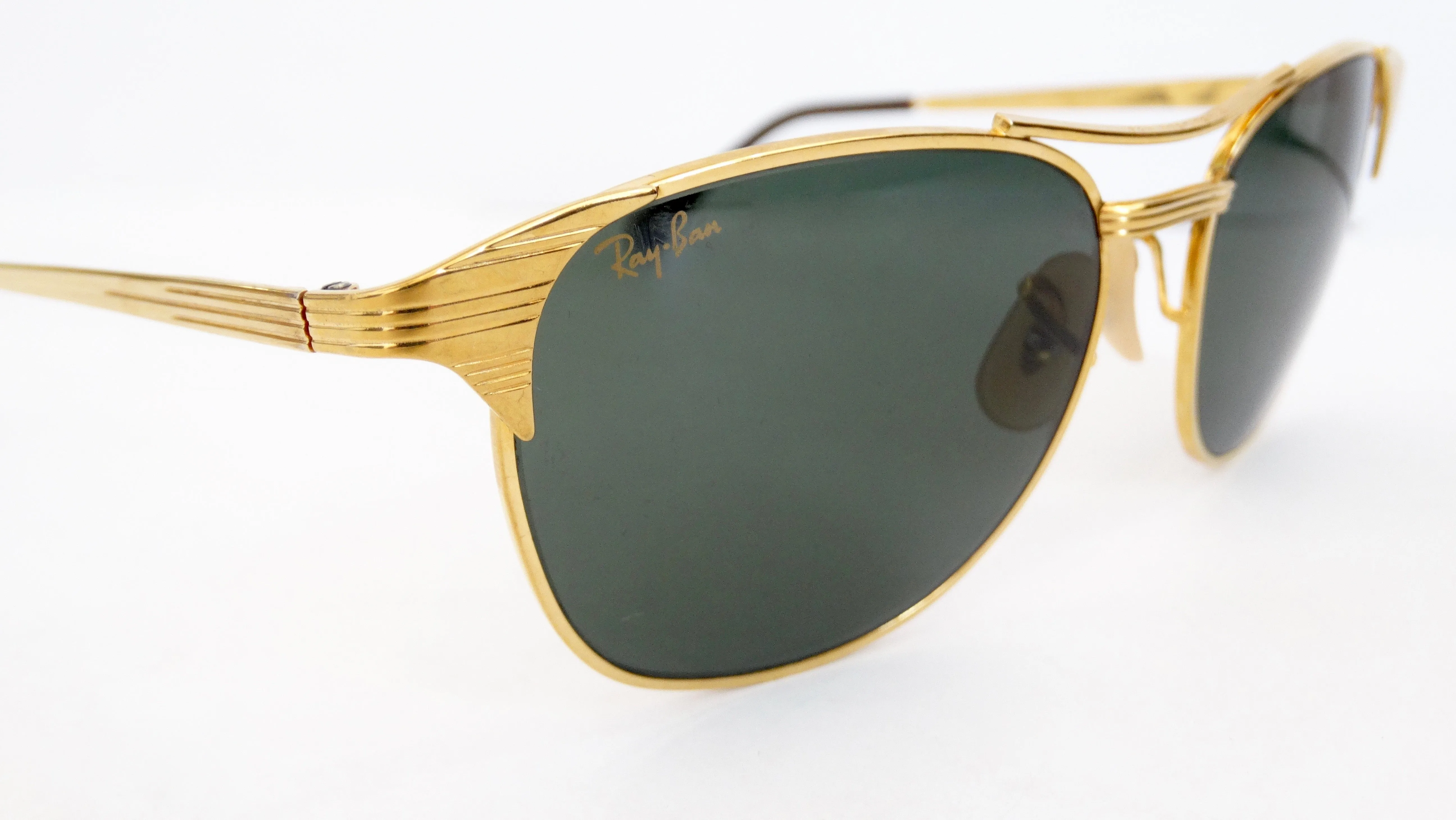 Ray Ban Signet Gold Frame Sunglasses