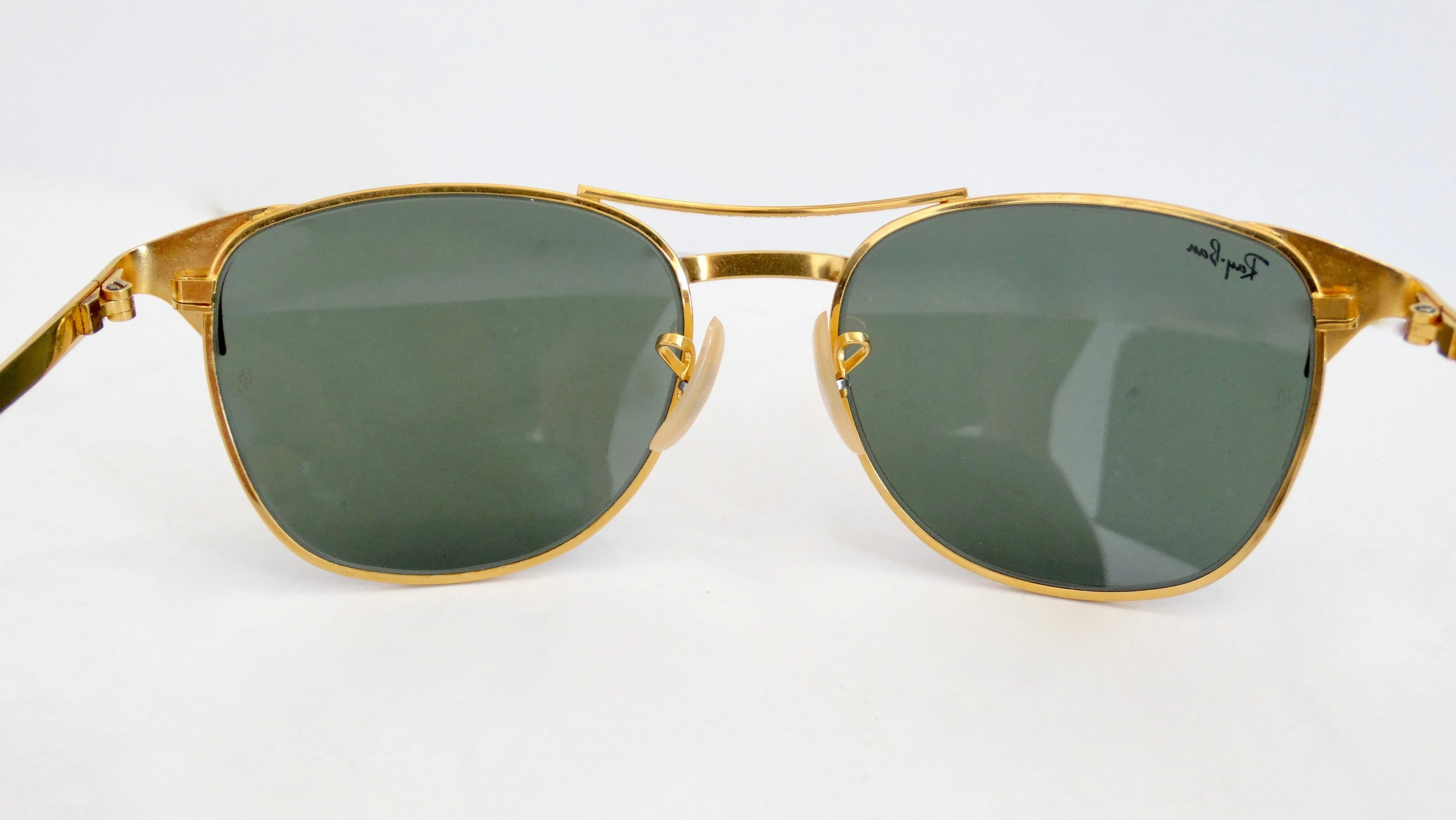 Ray Ban Signet Gold Frame Sunglasses
