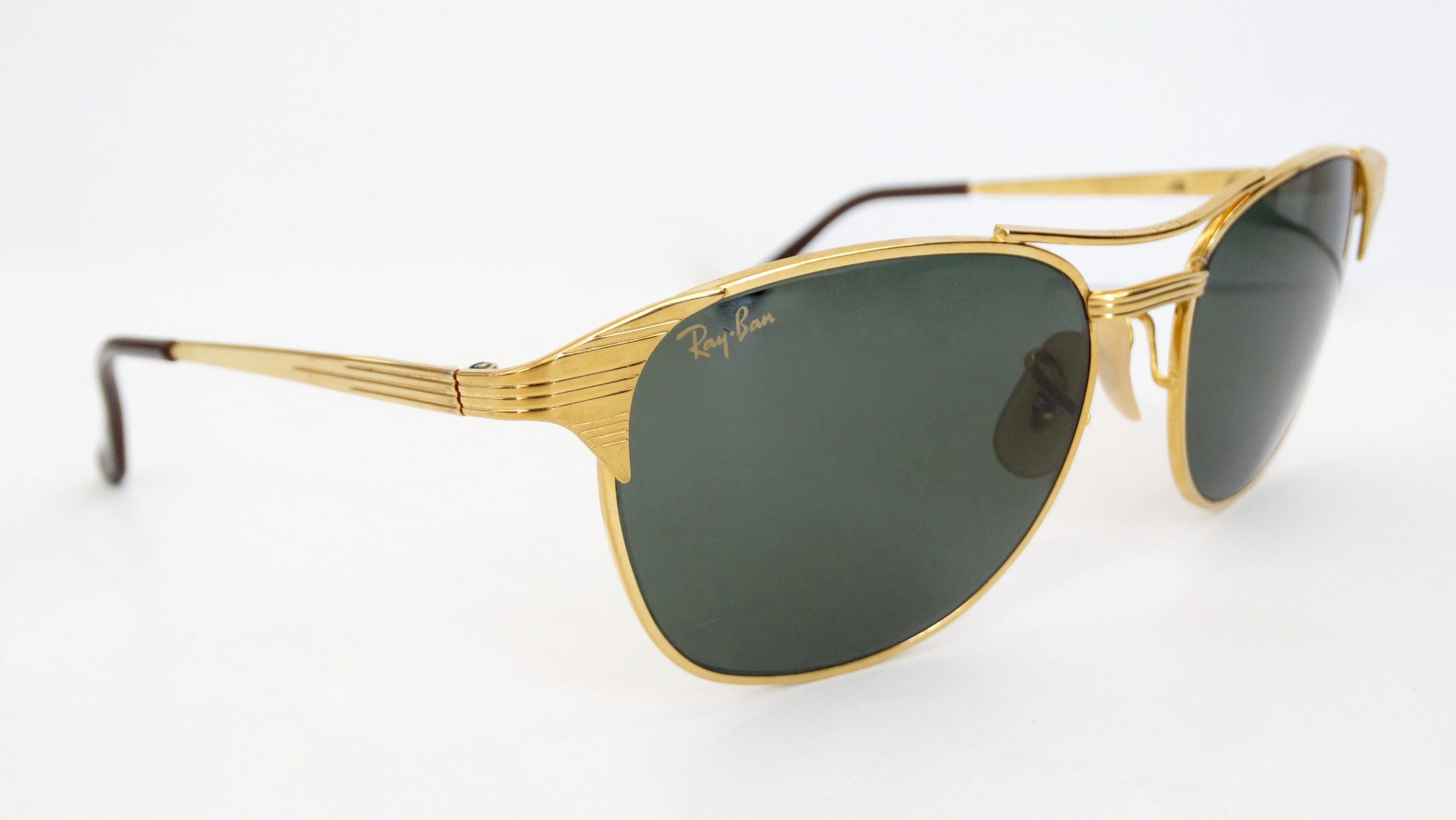 Ray Ban Signet Gold Frame Sunglasses