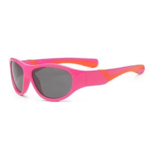 Real Shades Pink/Orange Double Injection Flex Fit with PC Smoke Lens