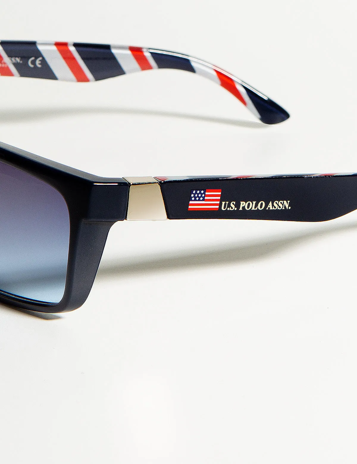 RECTANGLE BARBER PATTERNED SUNGLASSES
