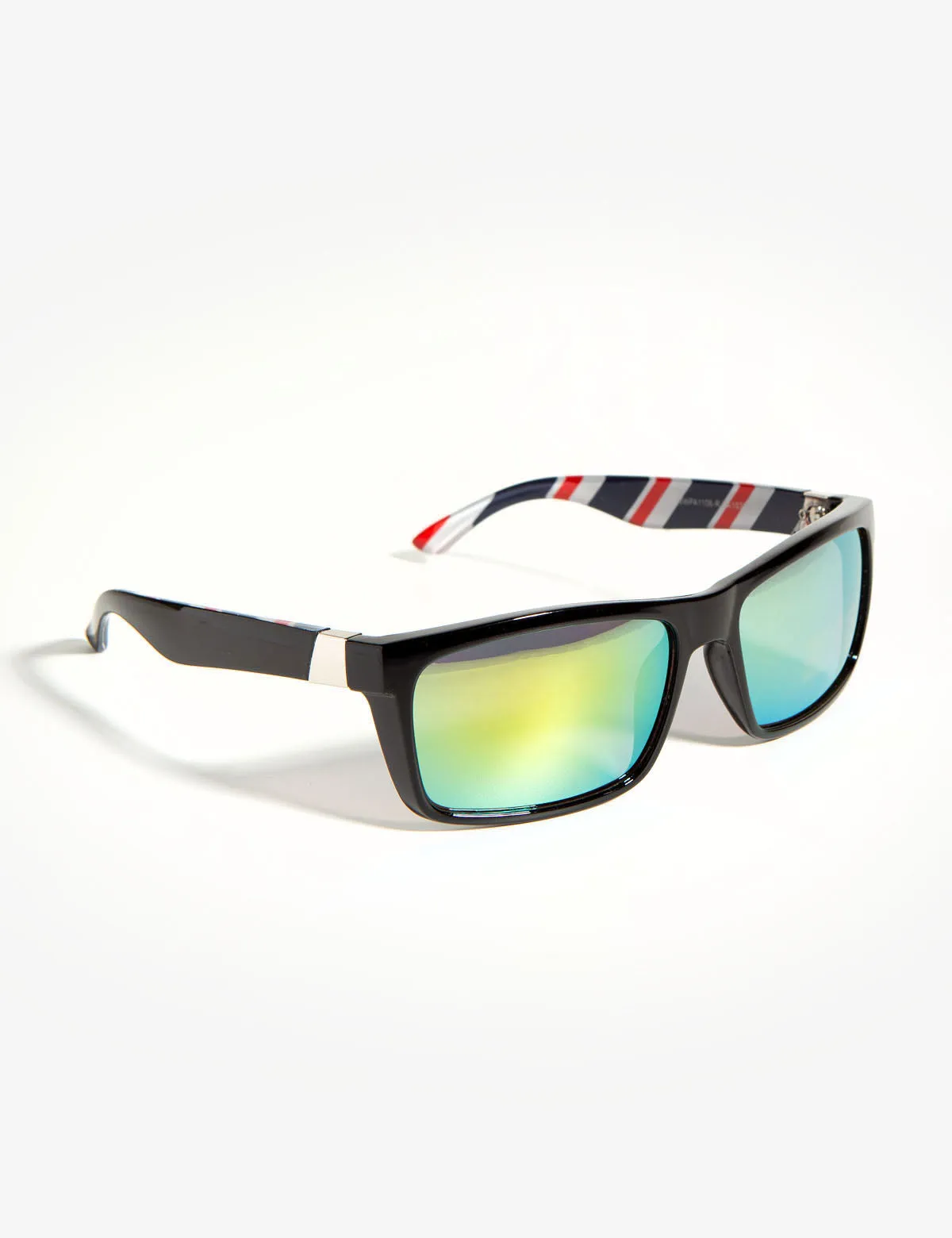 RECTANGLE BARBER PATTERNED SUNGLASSES