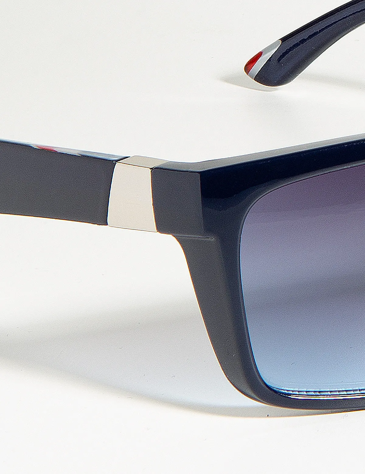 RECTANGLE BARBER PATTERNED SUNGLASSES