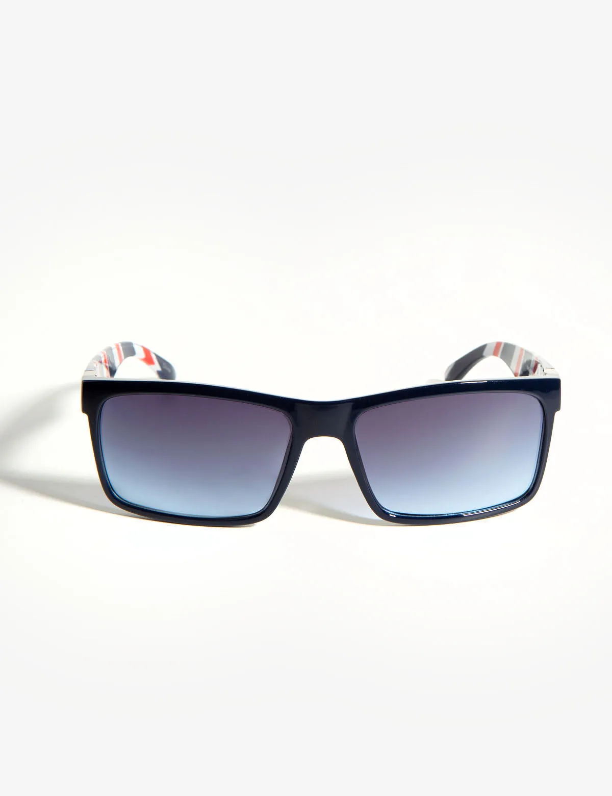 RECTANGLE BARBER PATTERNED SUNGLASSES