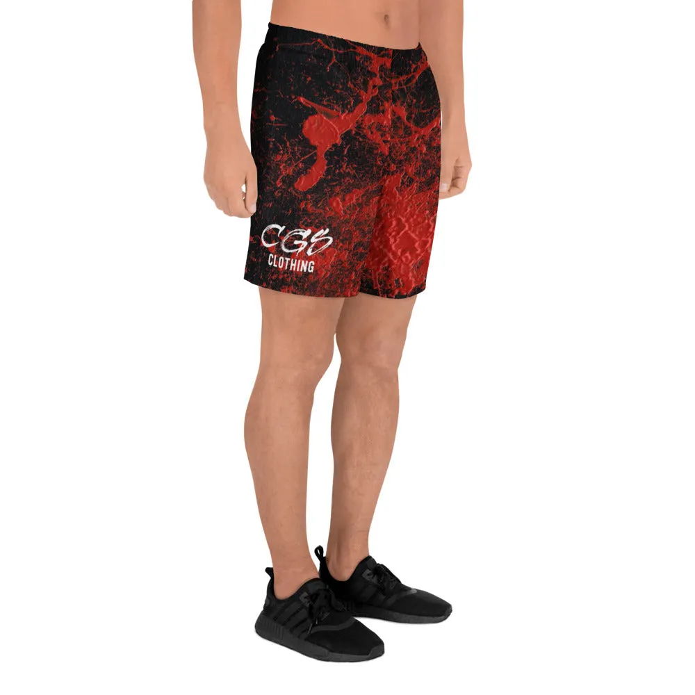 Red Splatter Athletic Shorts
