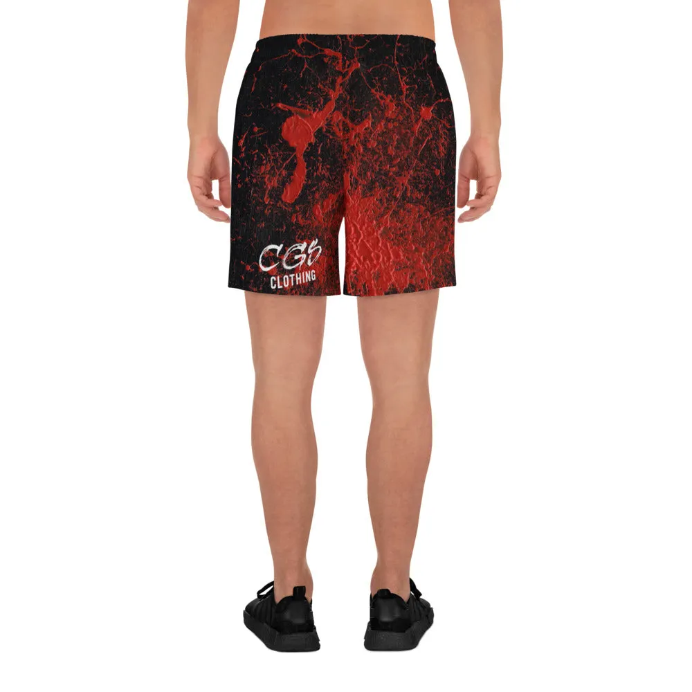 Red Splatter Athletic Shorts