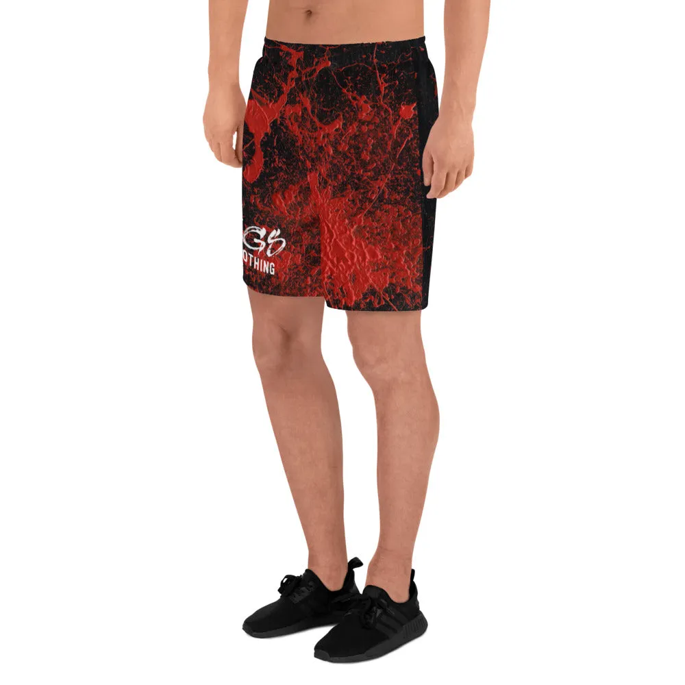 Red Splatter Athletic Shorts