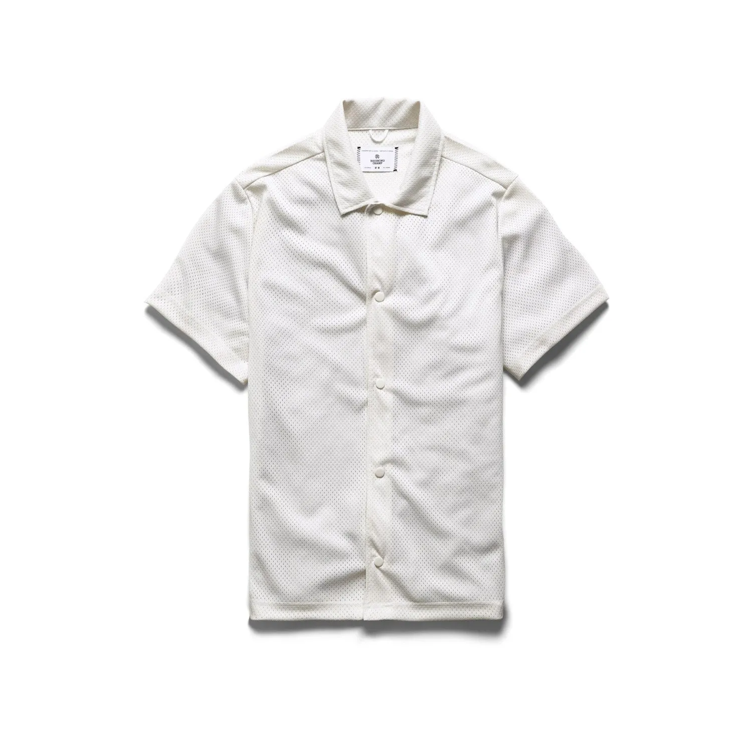 Reigning Champ Men Athletic Mesh Shootaround Shirt Ivory RC-8001-IVO
