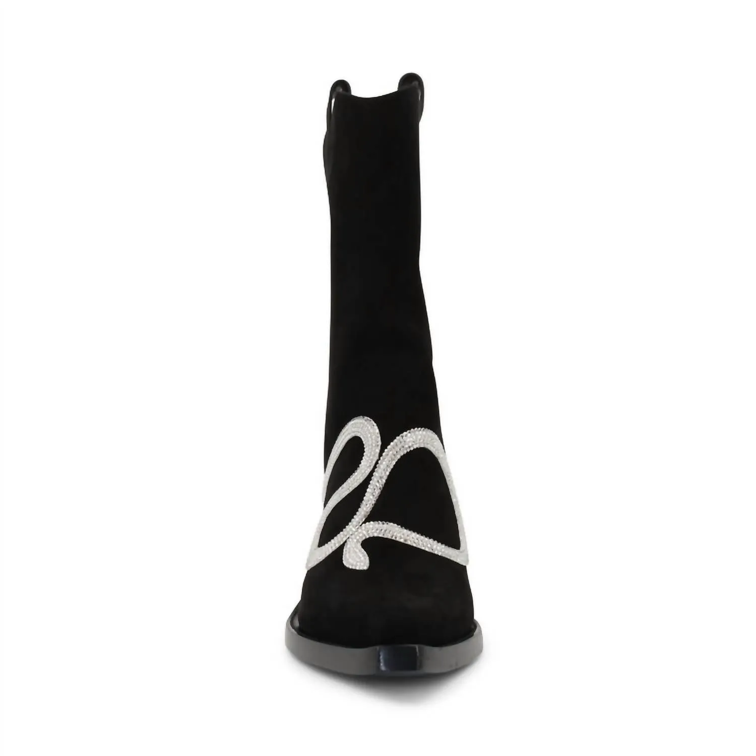 Rene Caovilla - Women's Suede Snake Strass 65mm Western Boot
