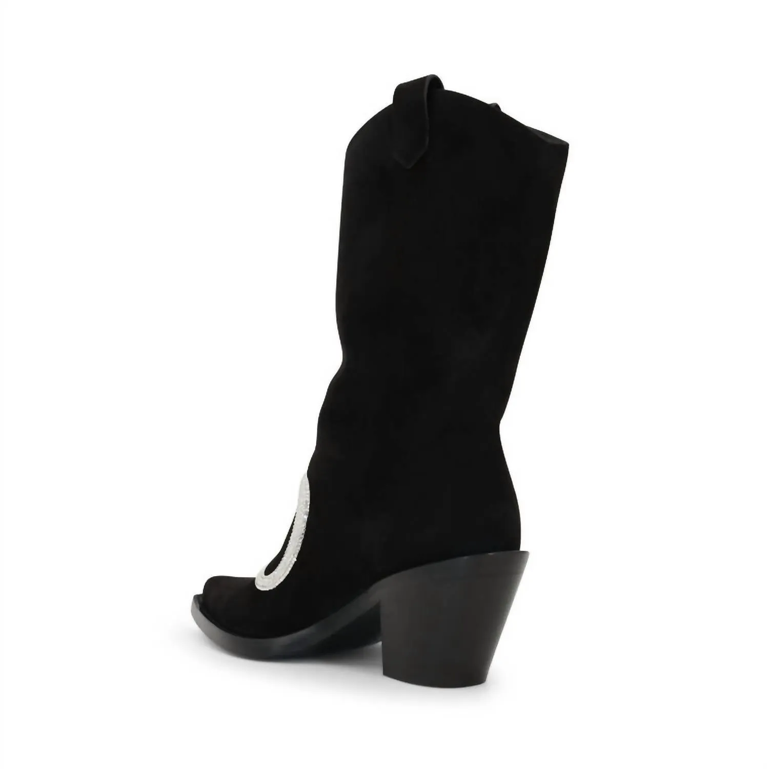 Rene Caovilla - Women's Suede Snake Strass 65mm Western Boot
