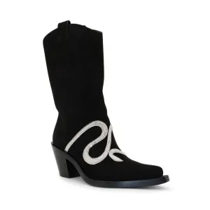 Rene Caovilla - Women's Suede Snake Strass 65mm Western Boot