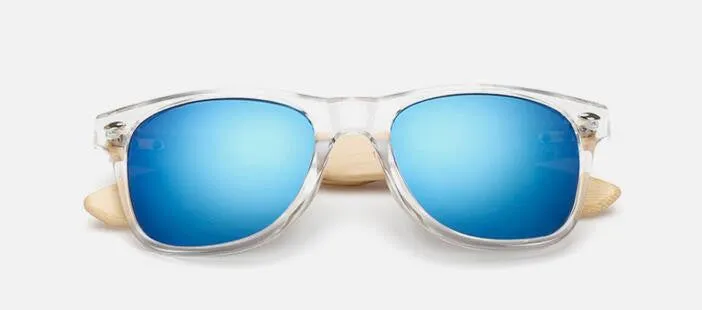 Retro Bamboo Wood Sunglasses Men Women Brand Sport Goggles Gold Mirror Sun Glasses Shades lunette oculo