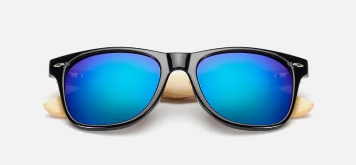Retro Bamboo Wood Sunglasses Men Women Brand Sport Goggles Gold Mirror Sun Glasses Shades lunette oculo