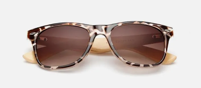 Retro Bamboo Wood Sunglasses Men Women Brand Sport Goggles Gold Mirror Sun Glasses Shades lunette oculo