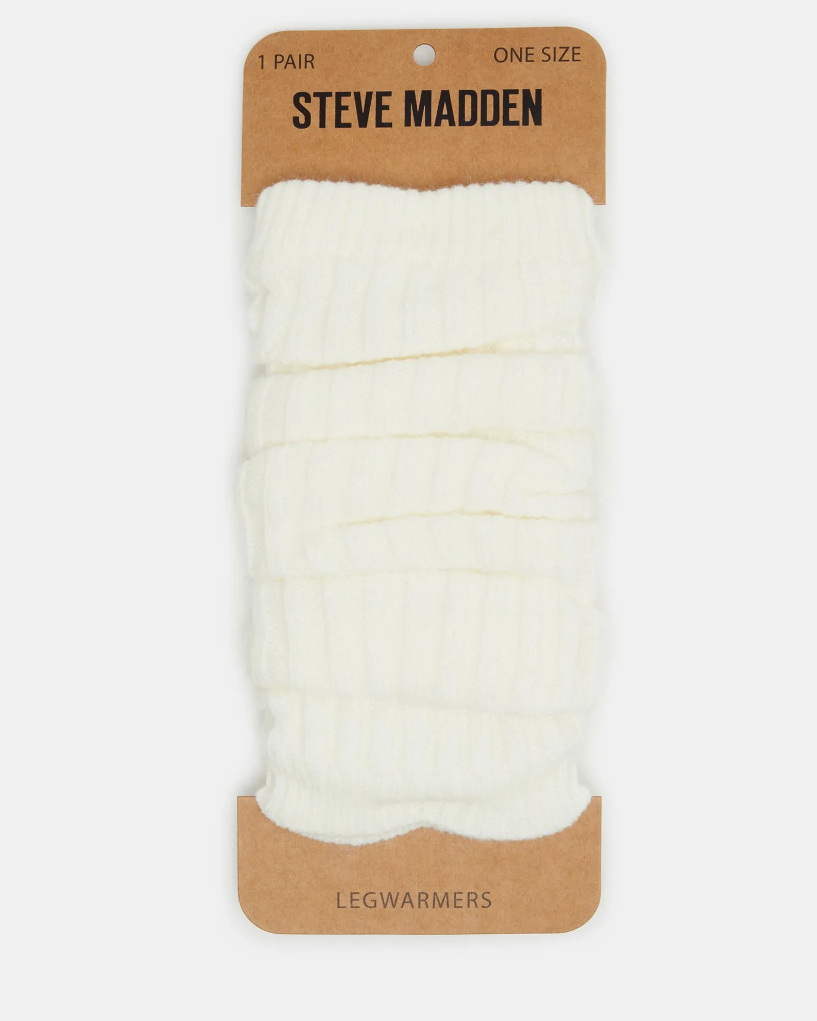 RIBBED LEG WARMERS WHITE