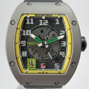 RICHARD MILLE RM-005 FELIPPE MASSA TITANIUM LIMITED EDITION MINT BOX PAPERS
