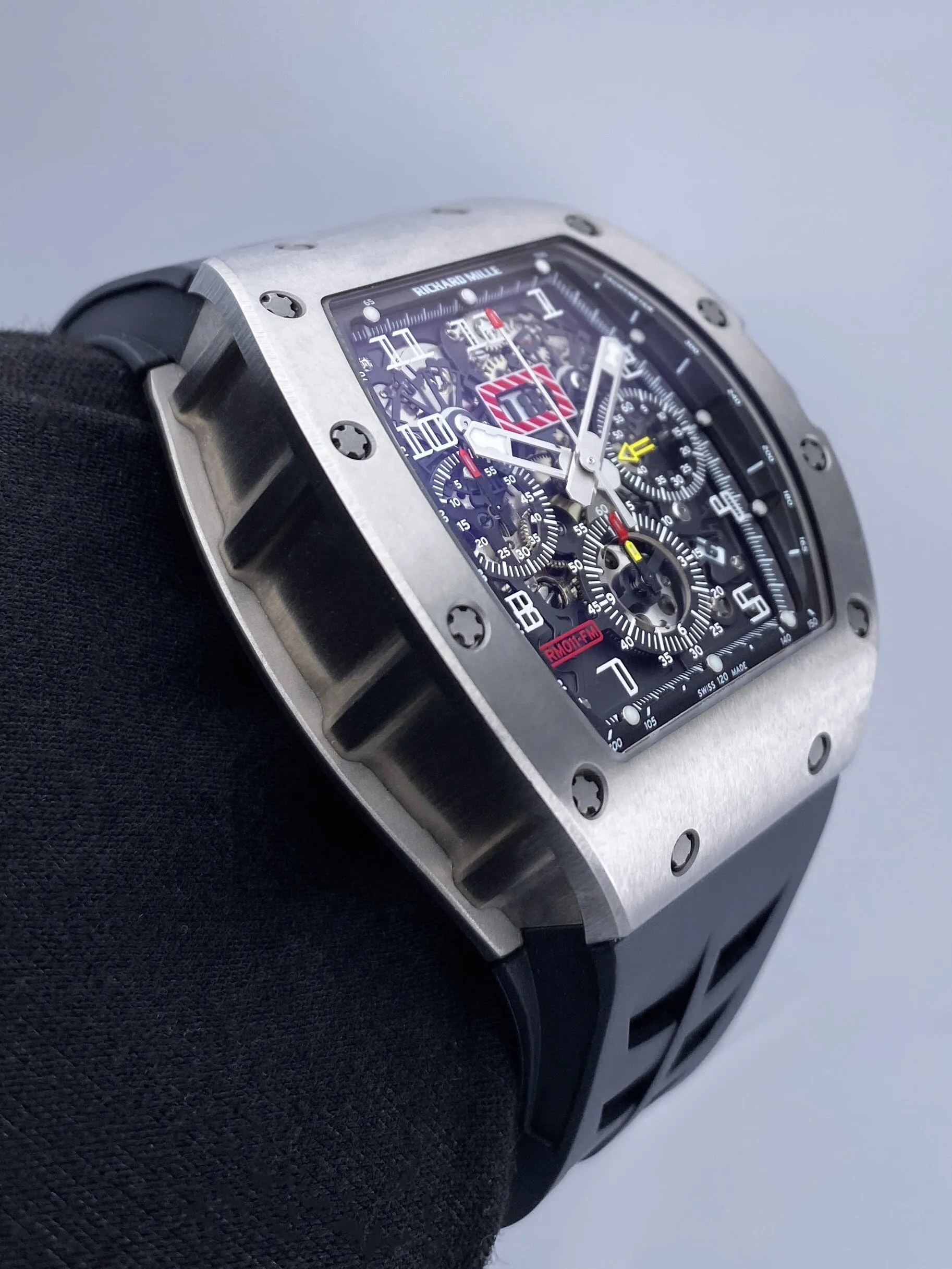 Richard Mille RM 011 Filipe Massa Titanium Mens Watch Box Papers