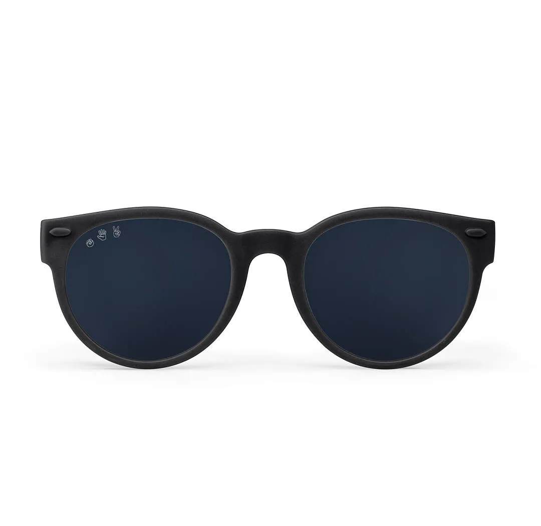 Ro Sham Bo Bueller Black Round Shades (Min. of 2 per Color/Style, multiples of 2)