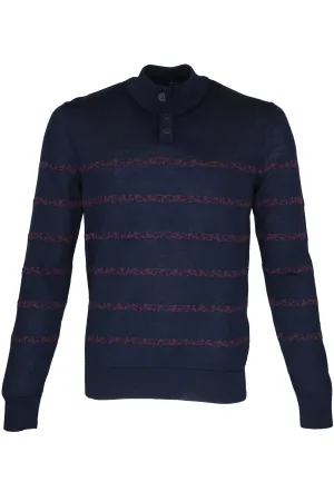 Robert Barakett East-Arm Wool Sweater Navy