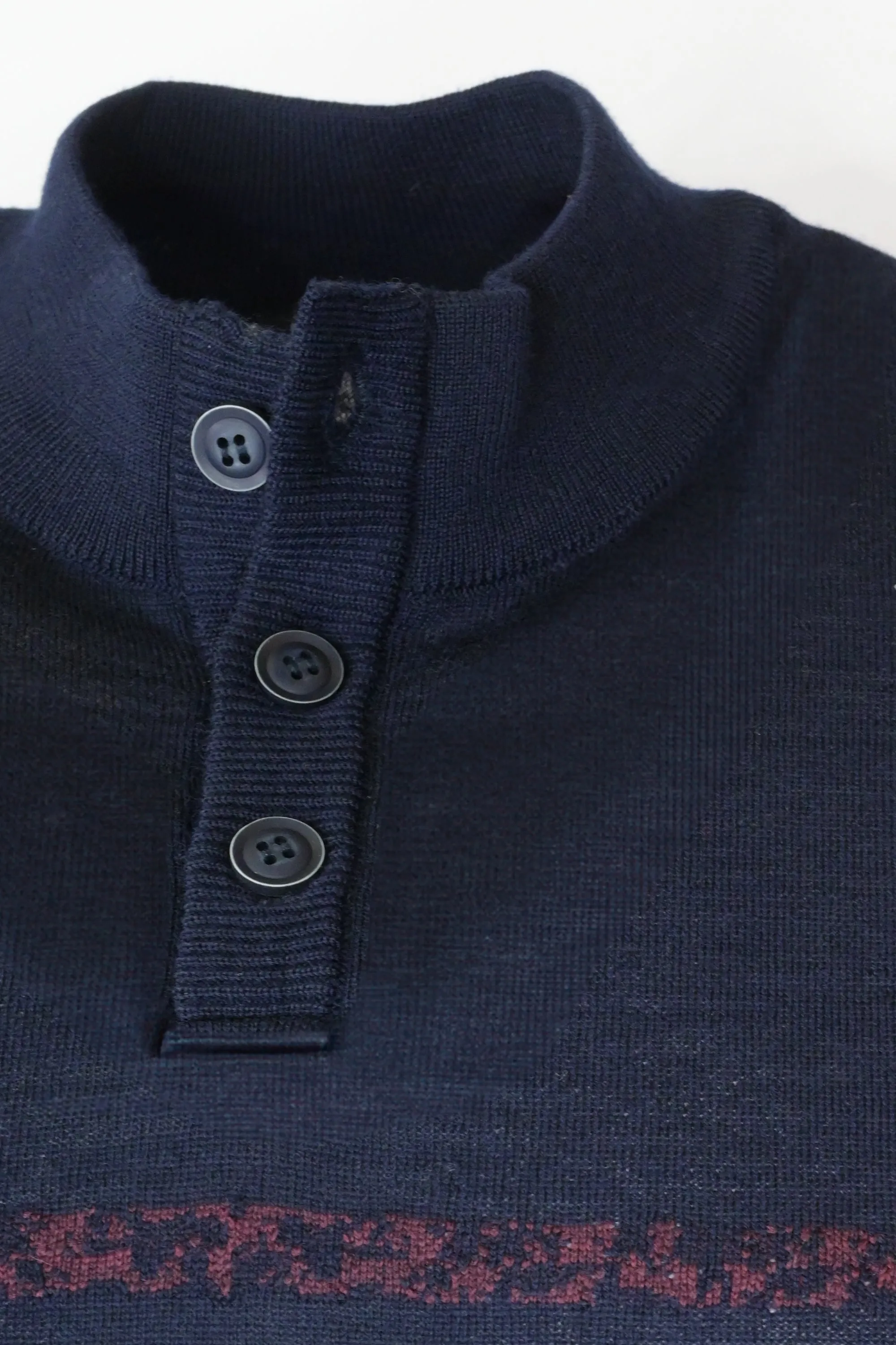 Robert Barakett East-Arm Wool Sweater Navy