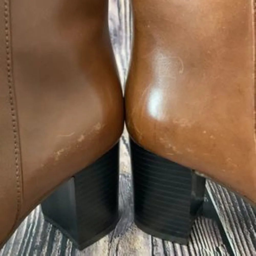 Rockport Camdyn Brown Leather Wide Bootie 9.5W
