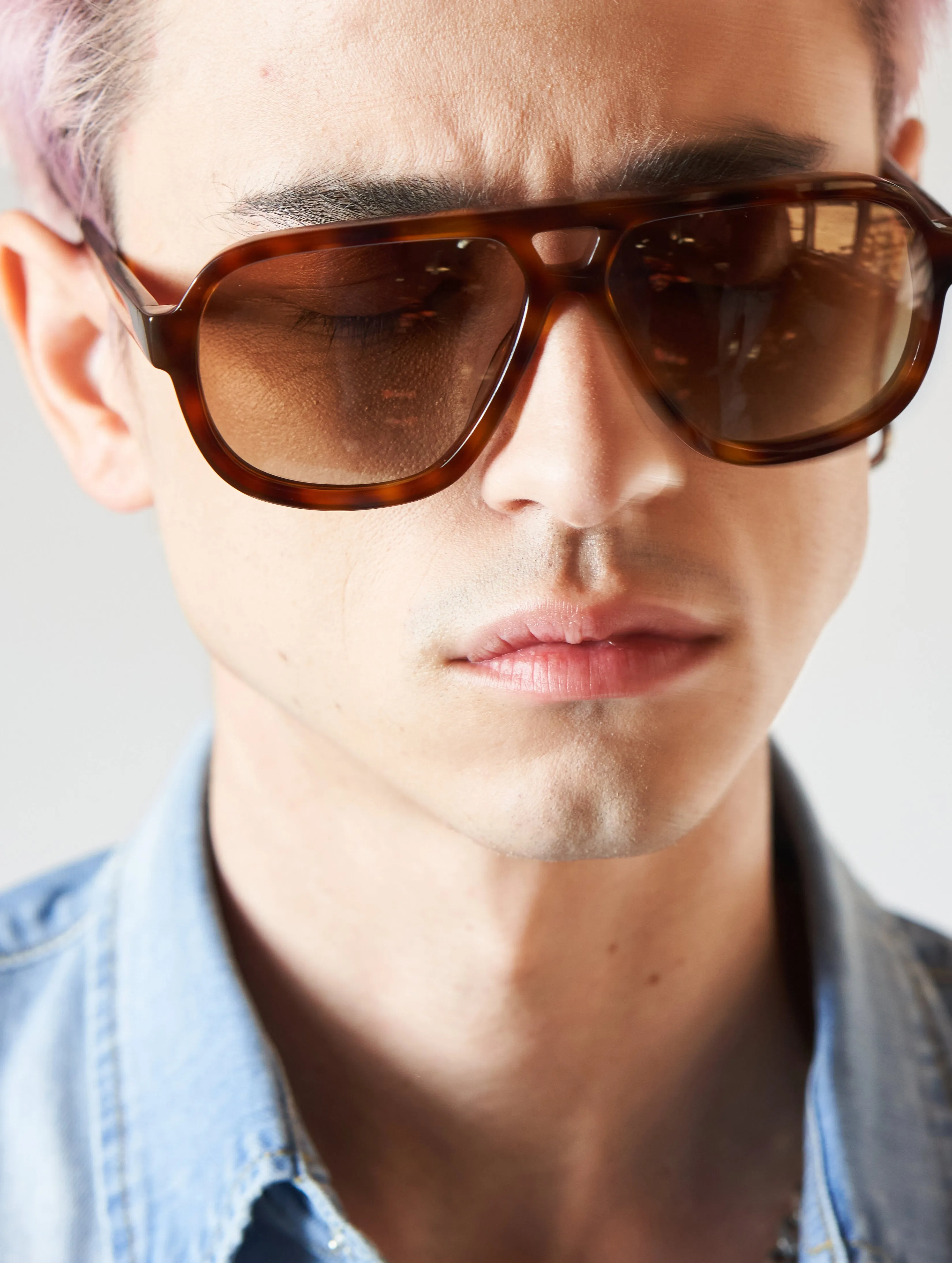 ROGER NAVIGATOR SUNGLASSES IN HAVANA-BROWN