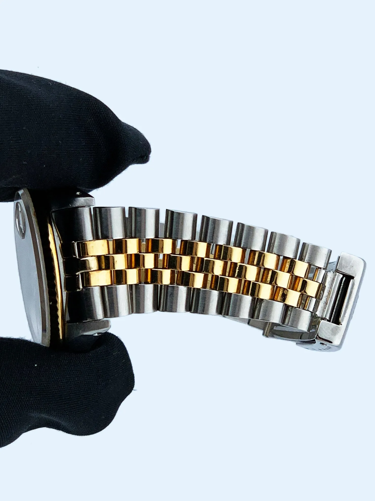 Rolex Datejust 16233 Champagne Dial Mens Watch Box Papers