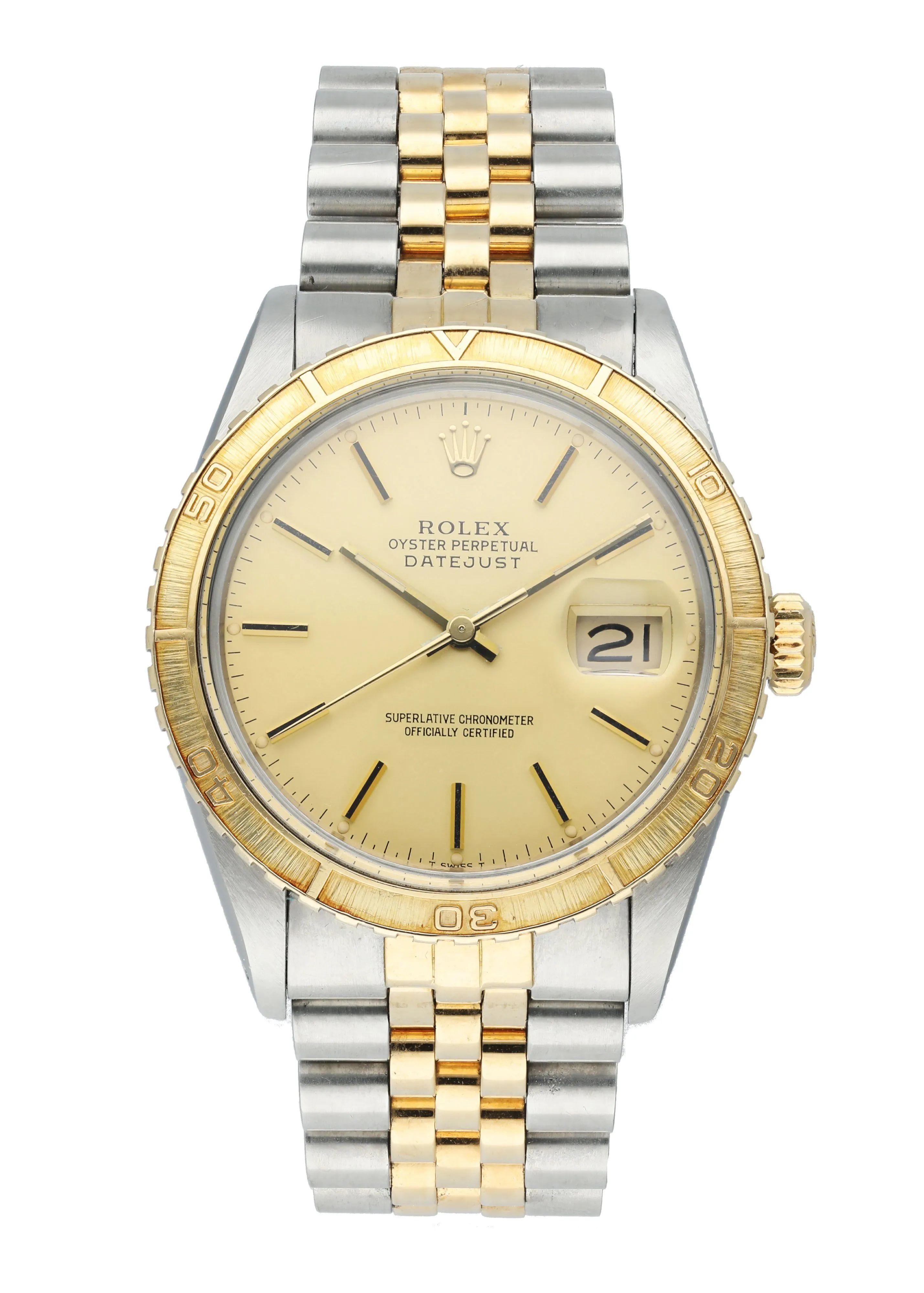 Rolex datejust 16253 Turn-O-Graph Mens Watch Box Papers