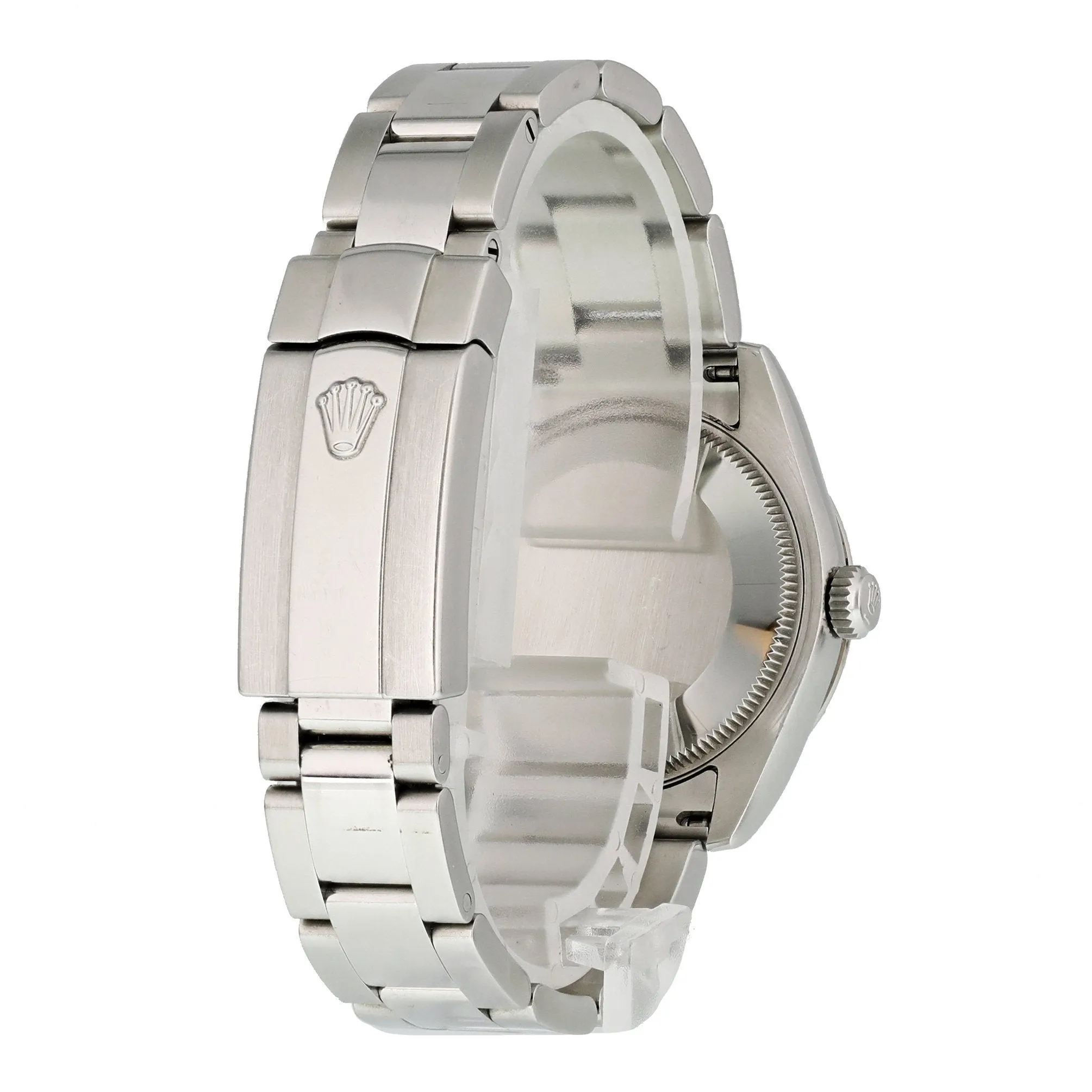 Rolex Datejust 178344 Diamond Bezel Rhodium Dial Midsize Ladies Watch