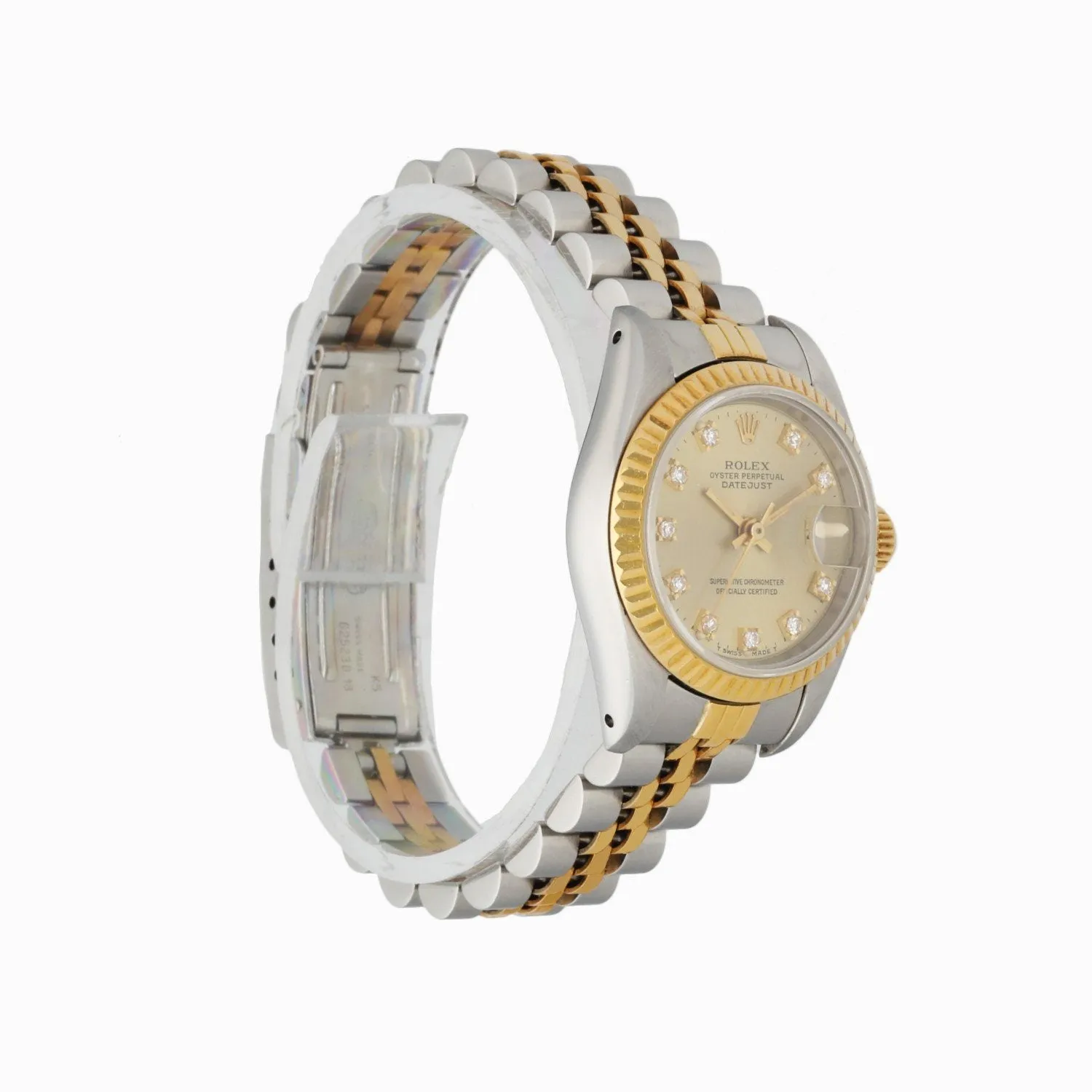 Rolex Datejust 69173 Diamond Dial Ladies Watch
