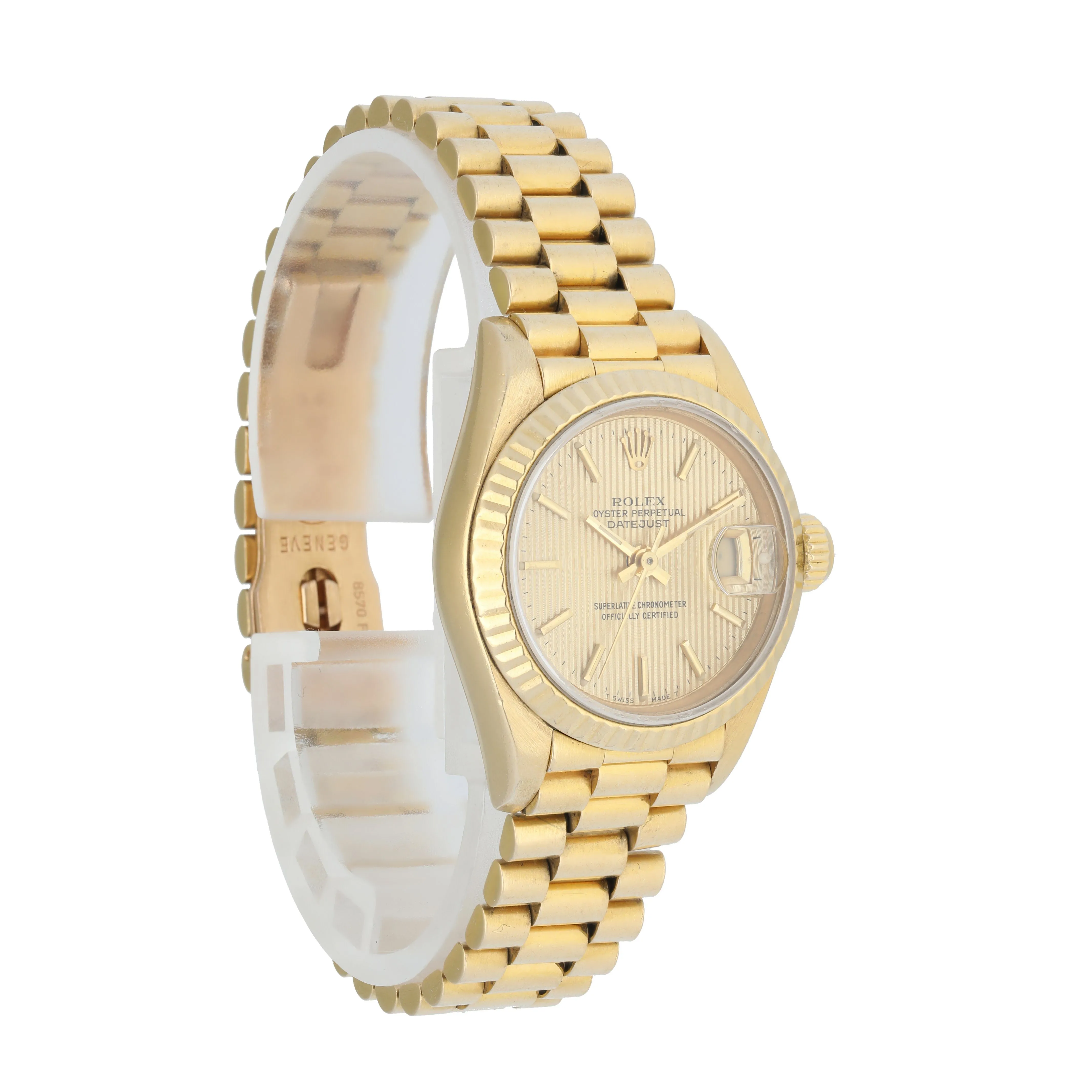Rolex Datejust President 69178 Tapestry Dial Ladies Watch Box Papers